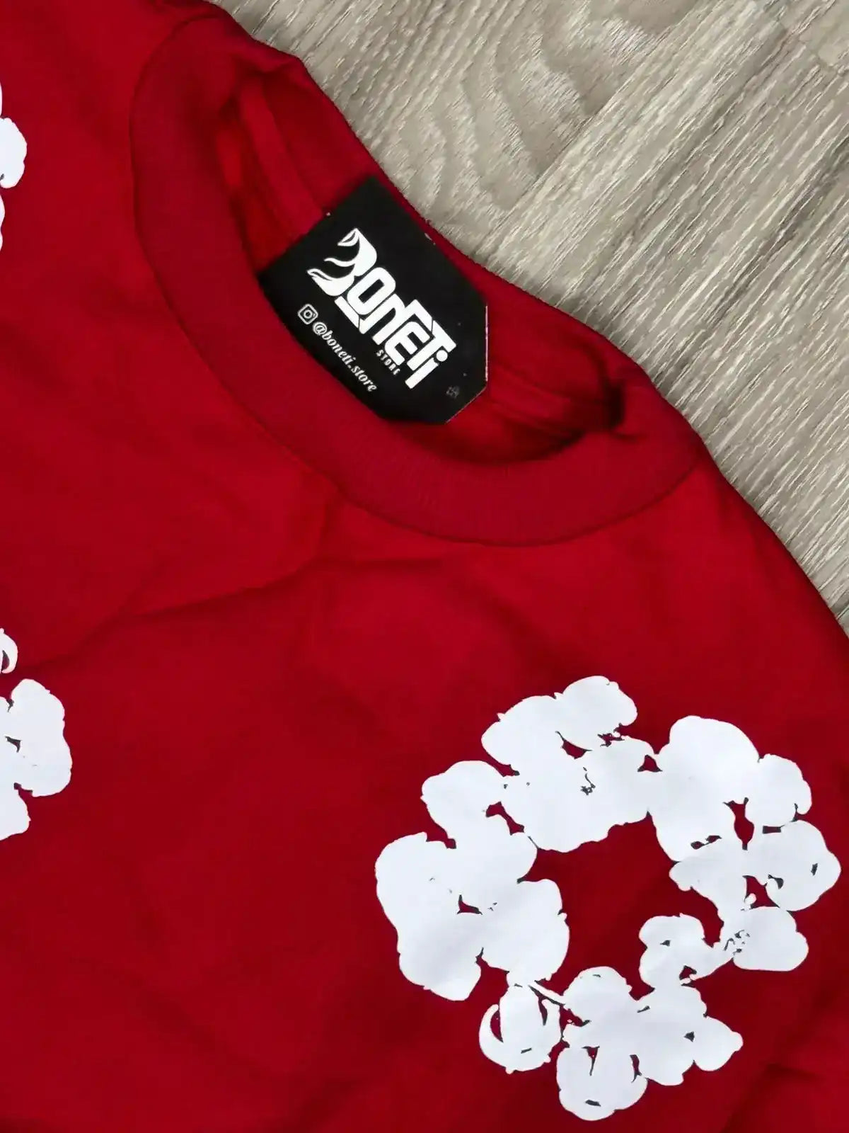 MOLETOM CARECA DENIM TEARS - VERMELHO