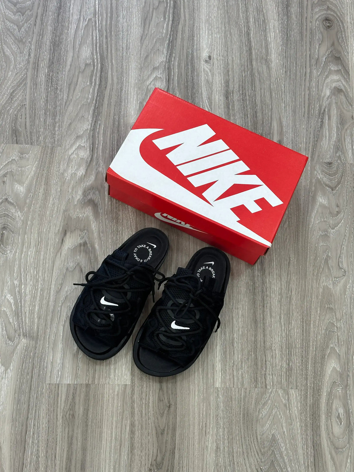 CHINELO SLIDE NK OFFLINE - PRETO