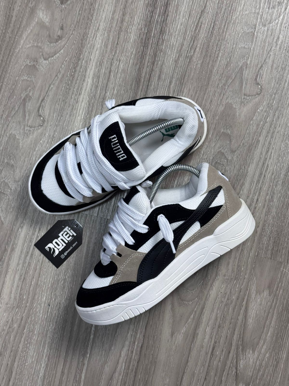 TÊNIS PM 180 - PRETO CAQUI