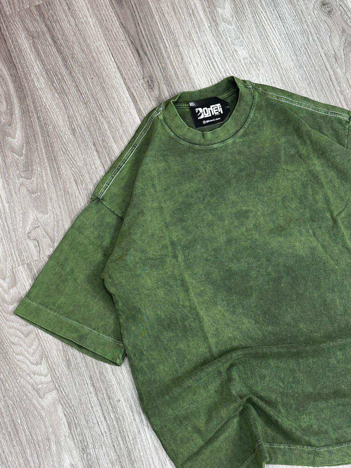 CAMISETA OVERSIZED LISA ESTONADA - VERDE