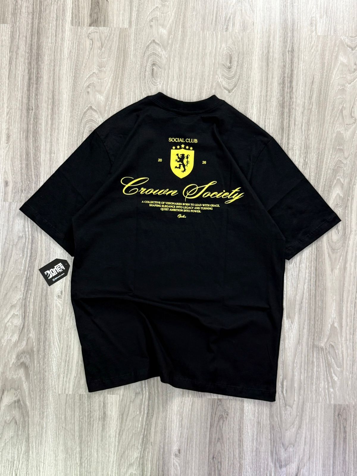 CAMISETA OVERSIZED OPLAN CLASSIC SOCIETY - PRETA