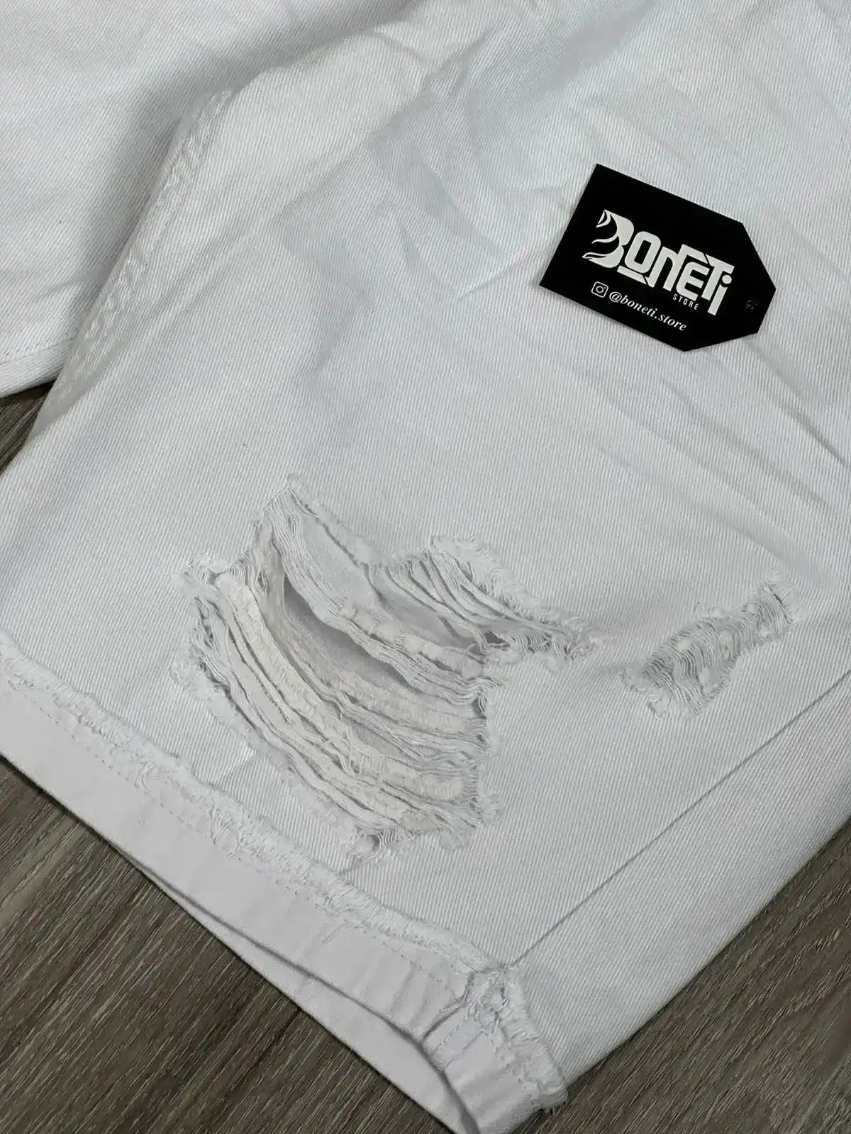 SHORTS JEANS BRANCO CITY DENIM - 19