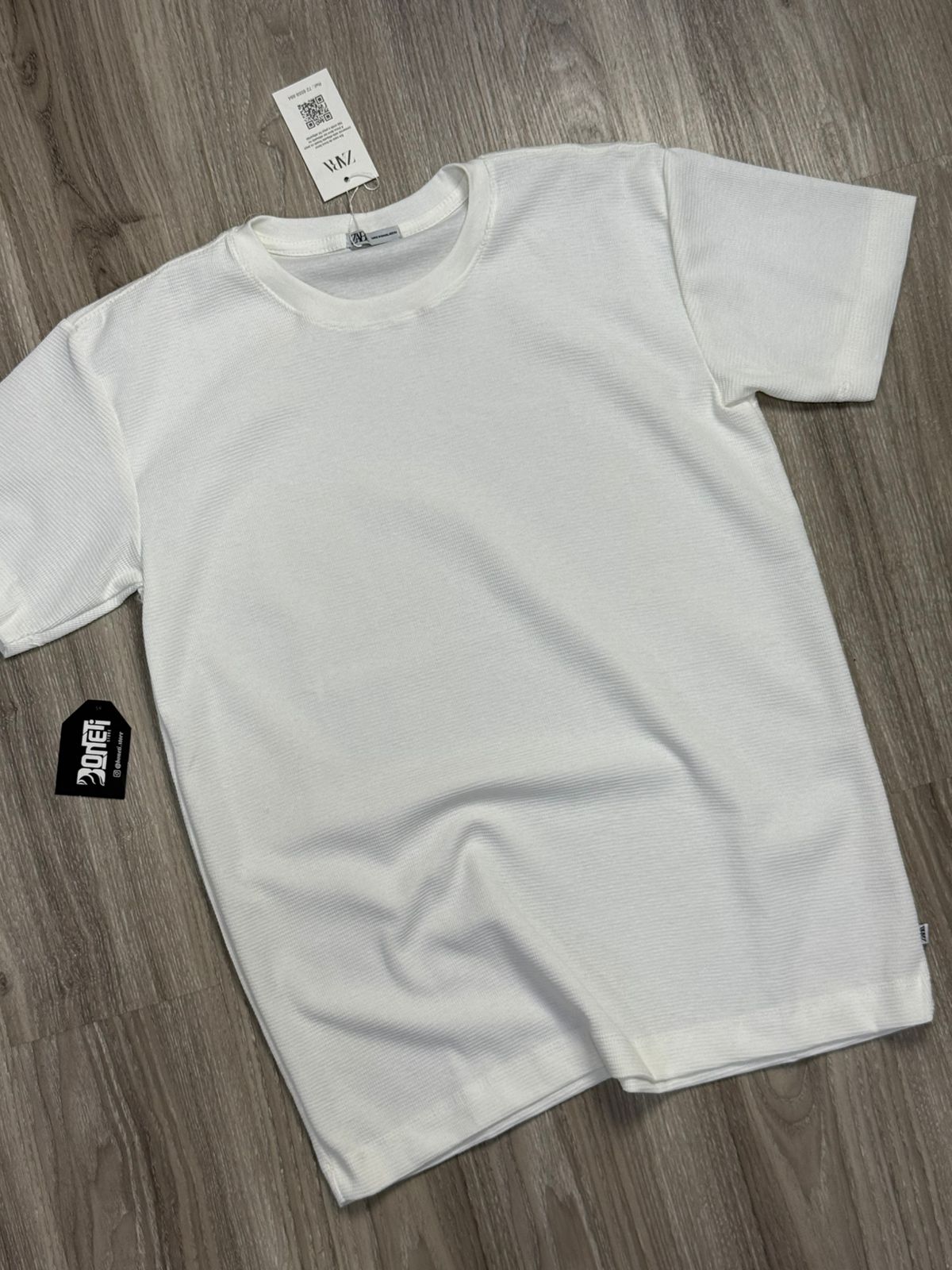 CAMISETA SLIM TRICOT ZARA - BRANCA