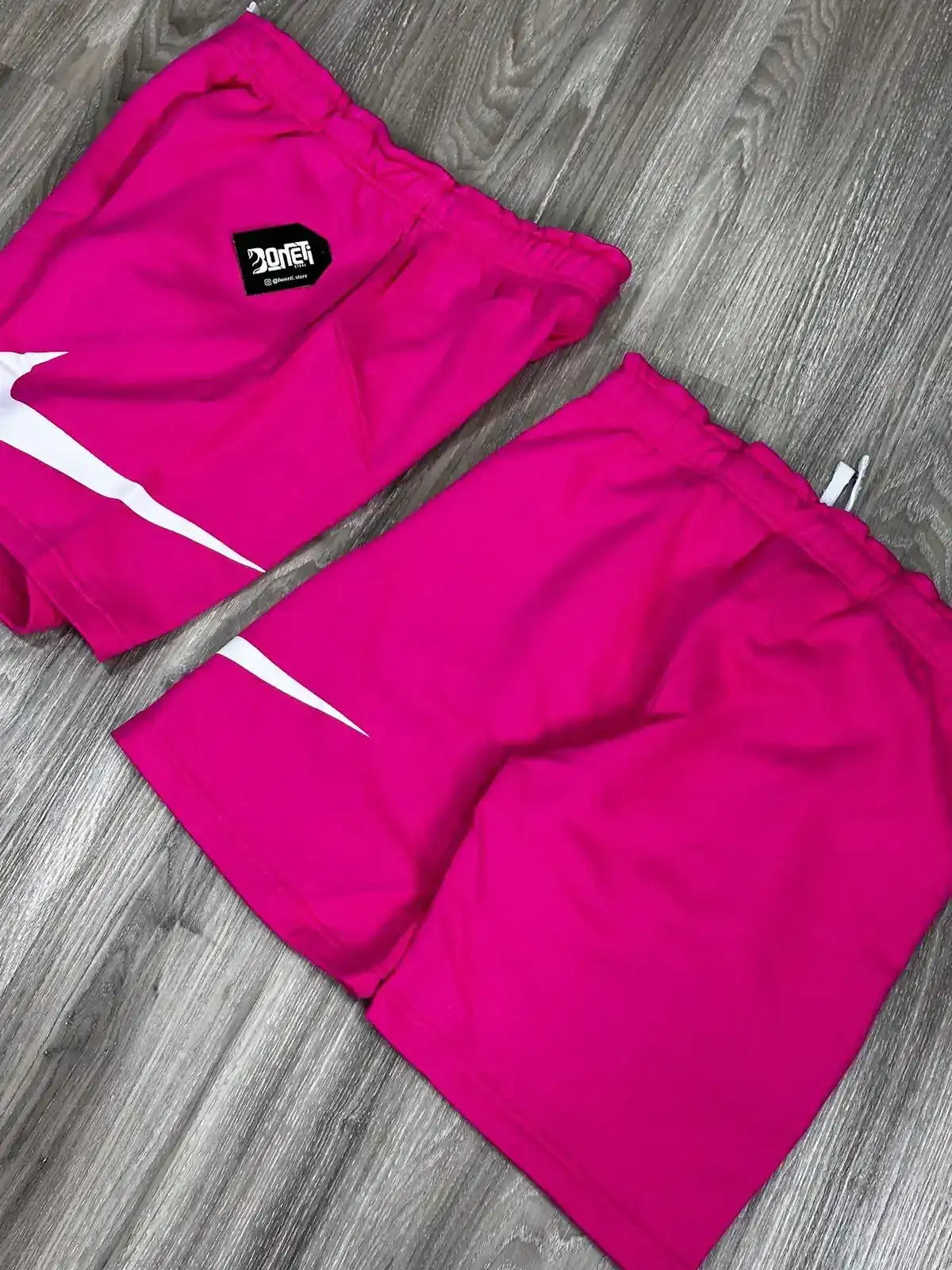 SHORTS MOLETOM NK BIG SWOOSH - ROSA