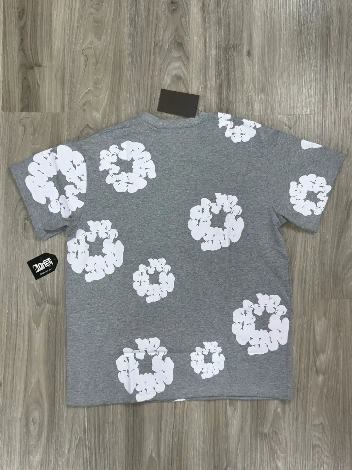 CAMISETA DENIM TEARS - CINZA