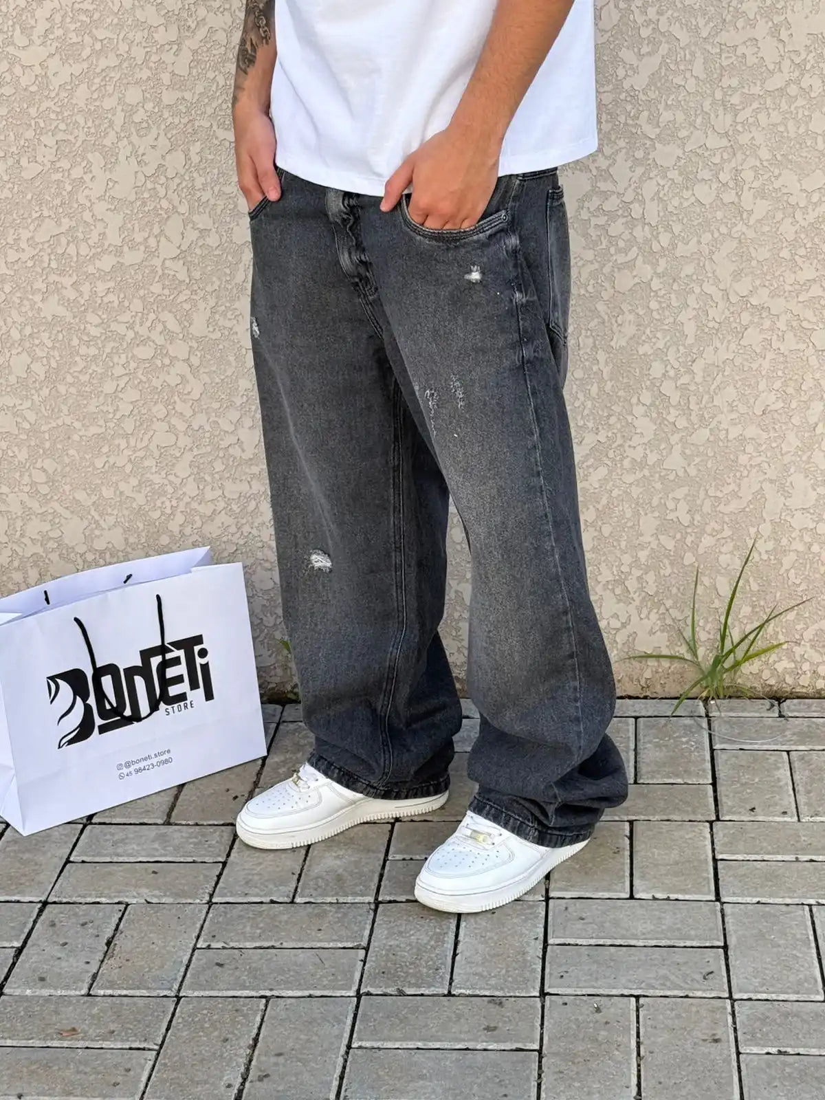 CALÇA JEANS RETA ESCURA PRESENCE - 7584