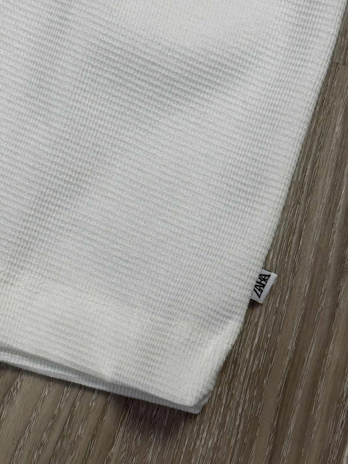 CAMISETA SLIM TRICOT ZARA - BRANCA