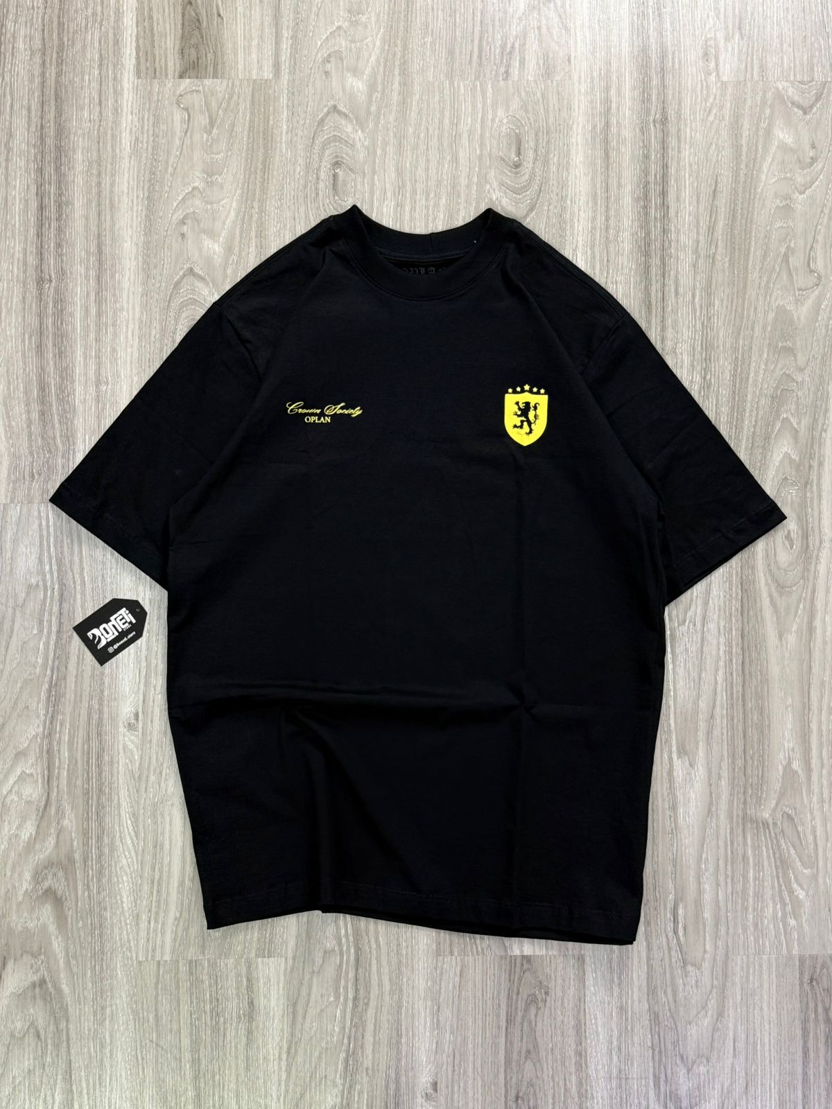 CAMISETA OVERSIZED OPLAN CLASSIC SOCIETY - PRETA