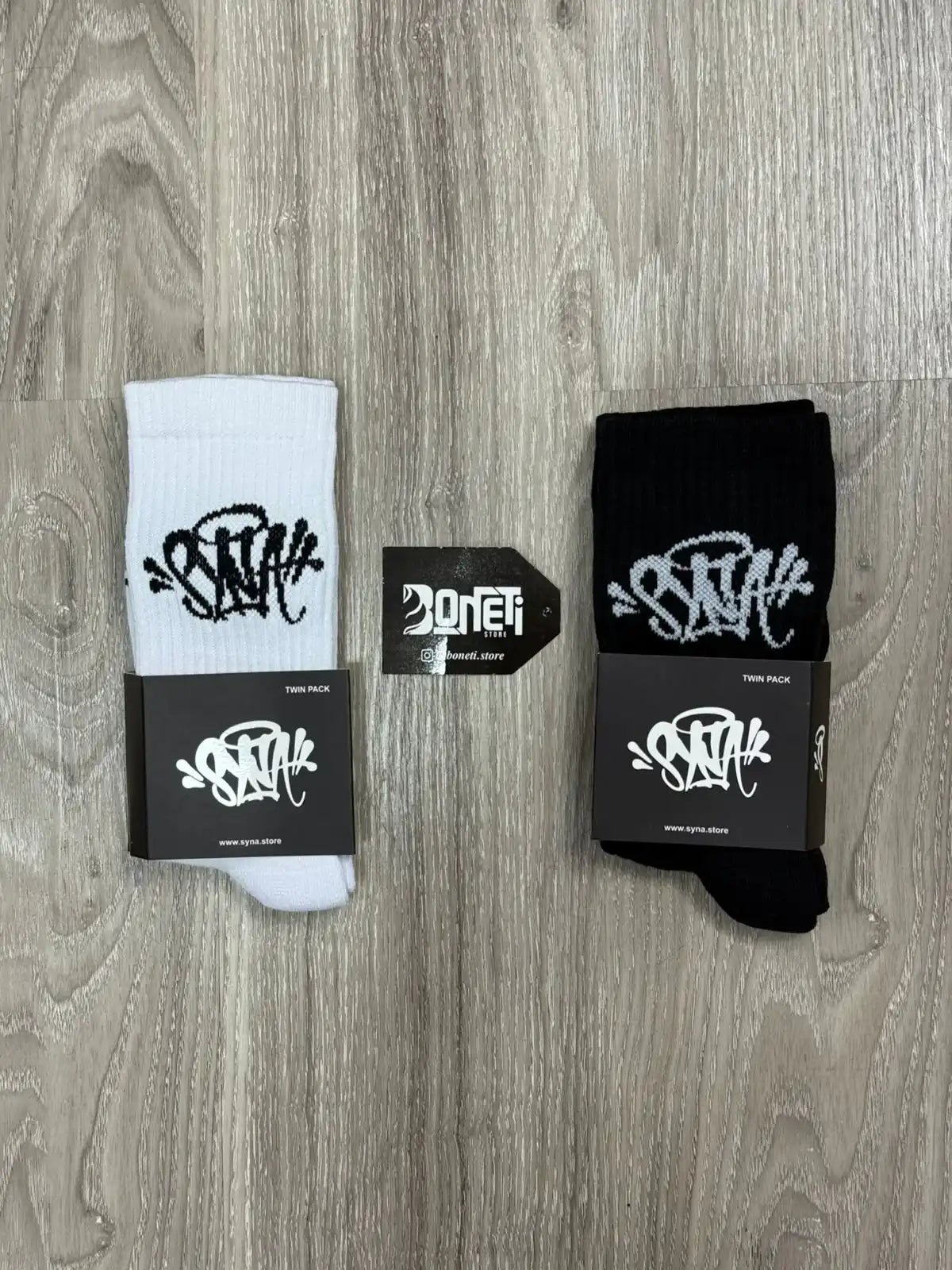 MEIA CANO ALTO SYNA WORLD - PRETA