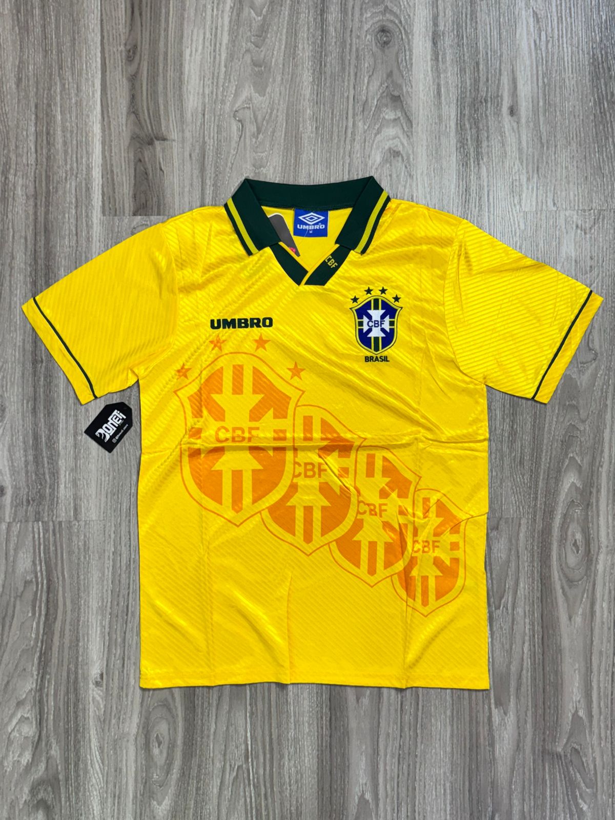 CAMISA RETRÔ BR 1994 TETRA - AMARELA