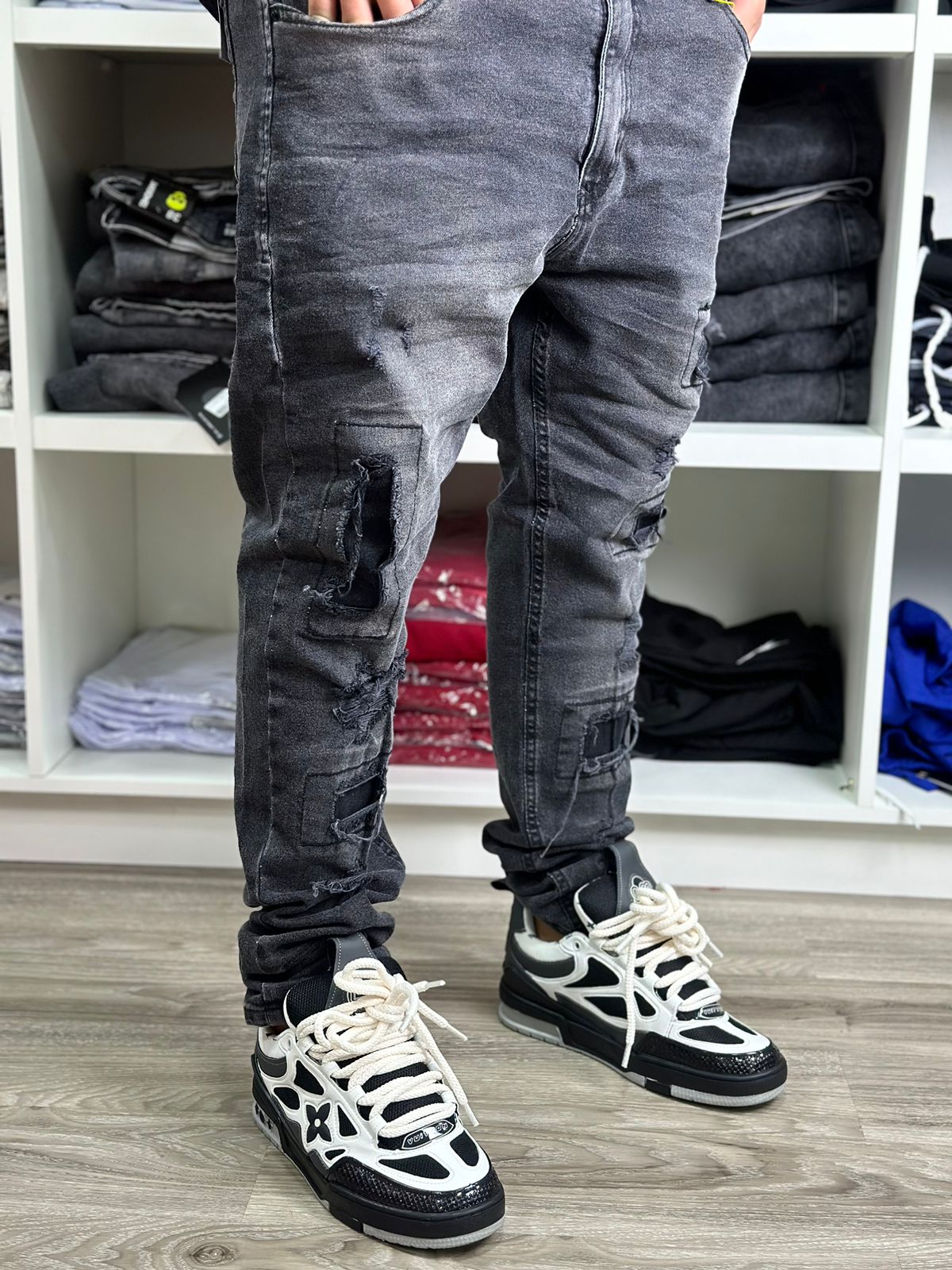 CALÇA JEANS ESCURO SKINNY CITY DENIM - 021
