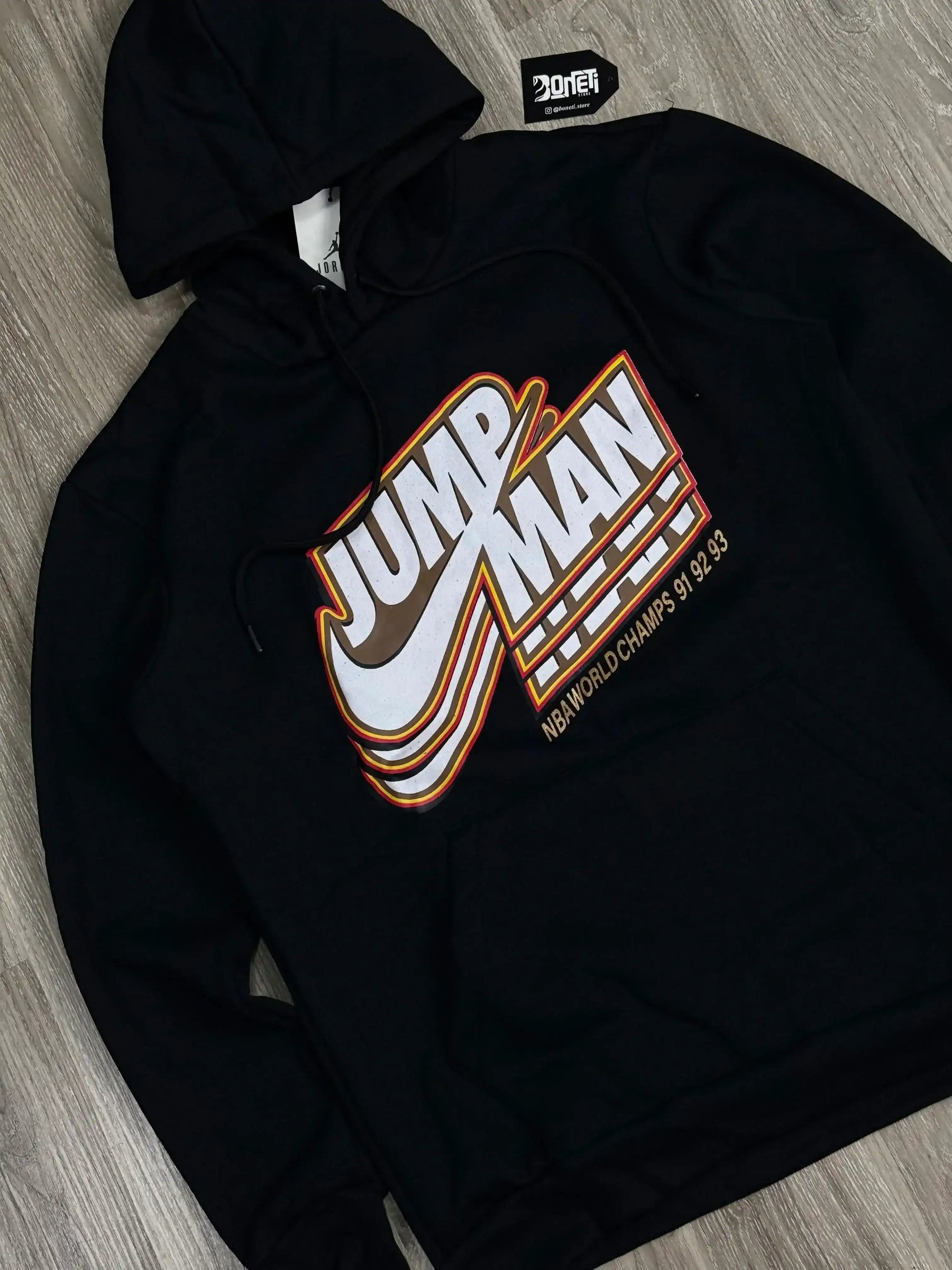 MOLETOM CANGURU NK JUMPMAN - PRETO