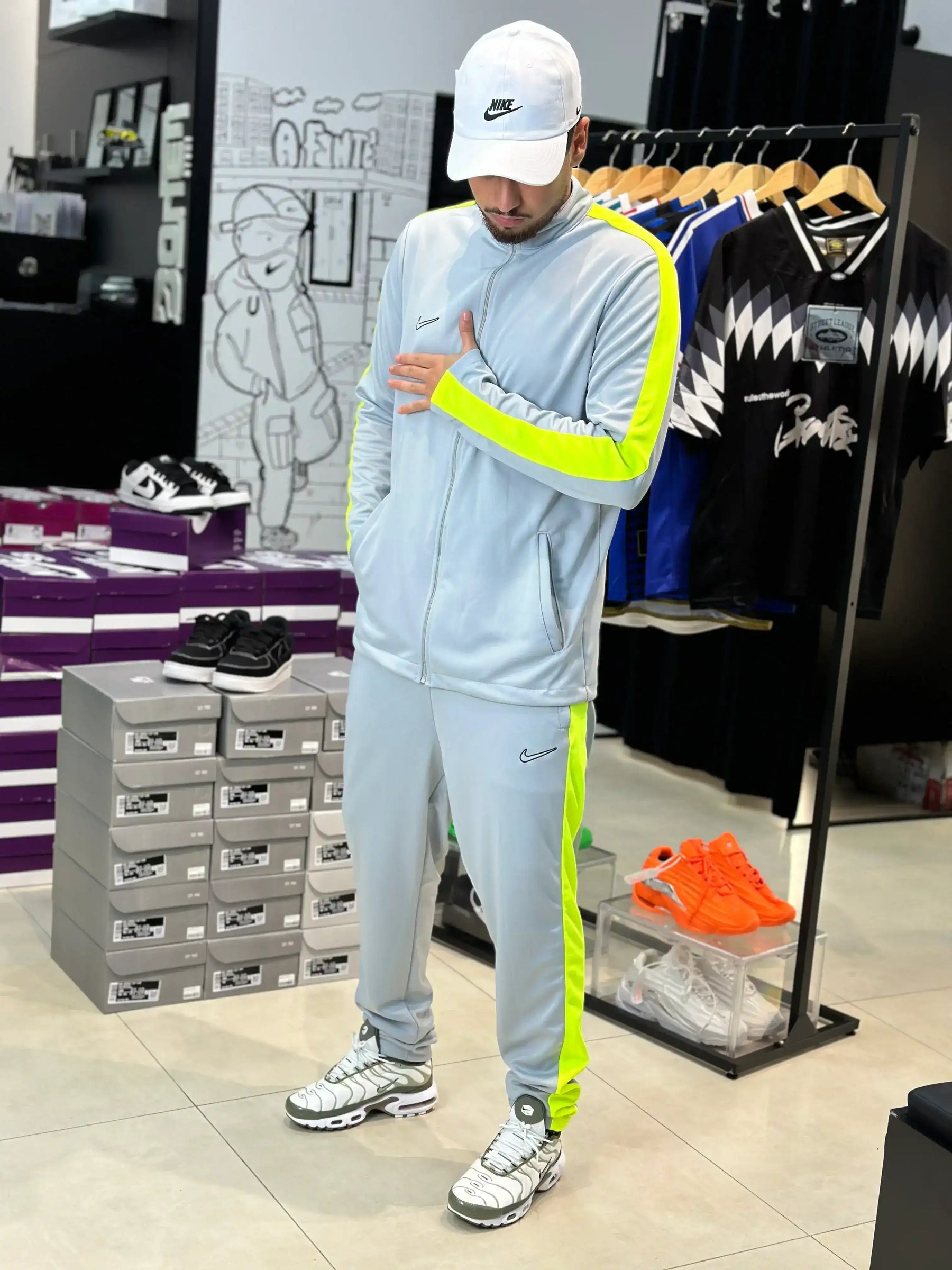 CONJUNTO NK ACADEMY PRO - CINZA