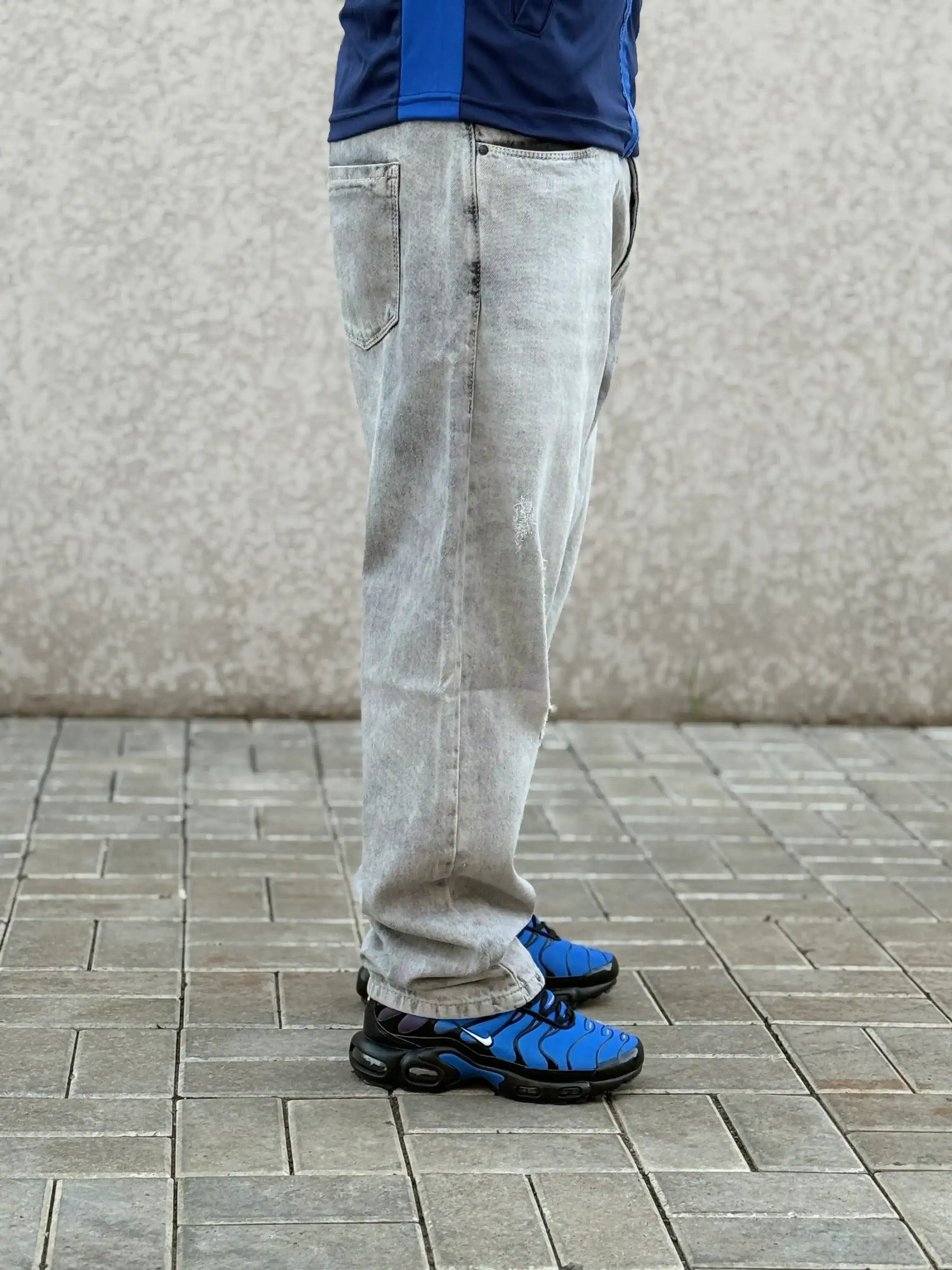 CALÇA JEANS RETA RASGO JAY JONES - 8114