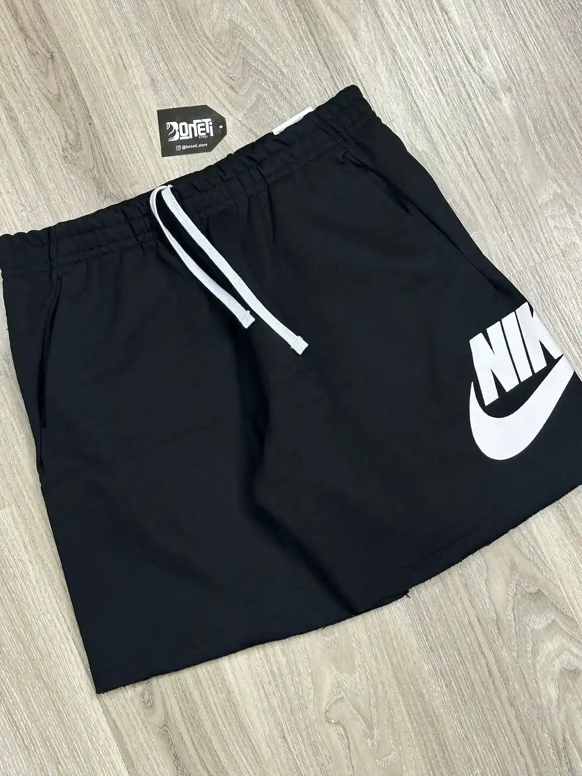 SHORTS MOLETOM NK ICON 02 - PRETO