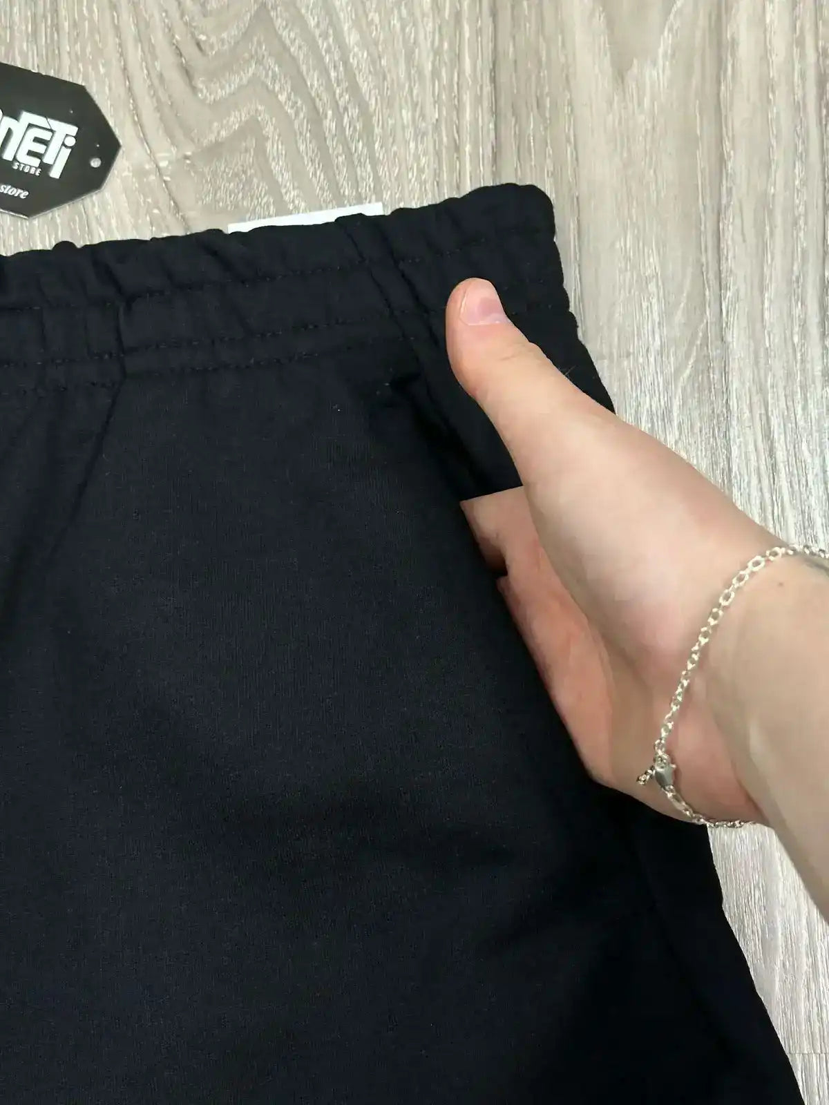 SHORTS MOLETOM NK ICON 02 - PRETO