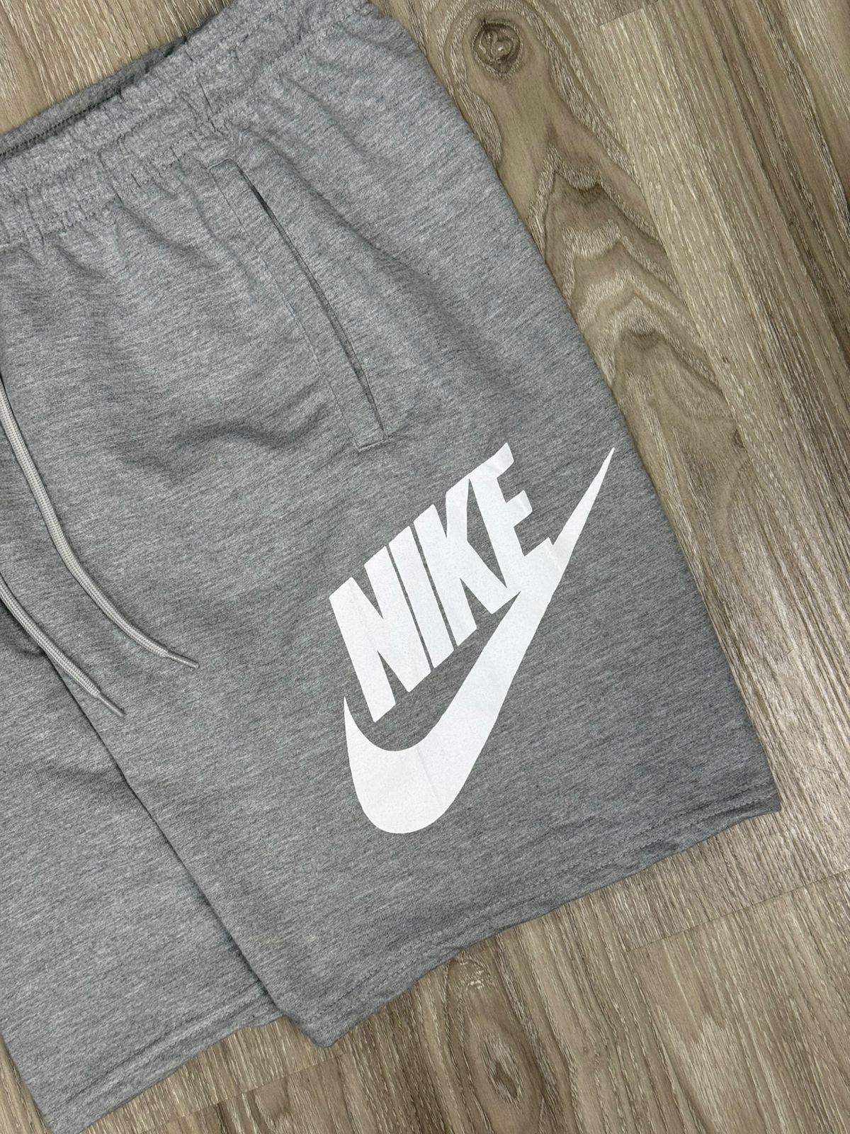 SHORTS MOLETOM NK ICON - CINZA