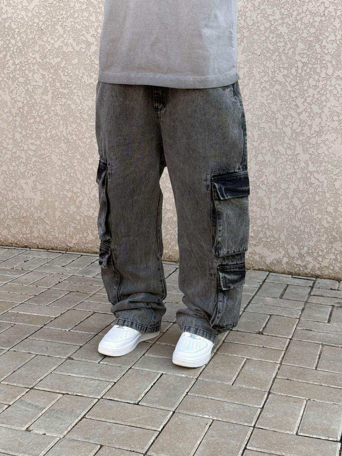 CALÇA CARGO RETA DOUBLE POCKET ESTONADO - DC