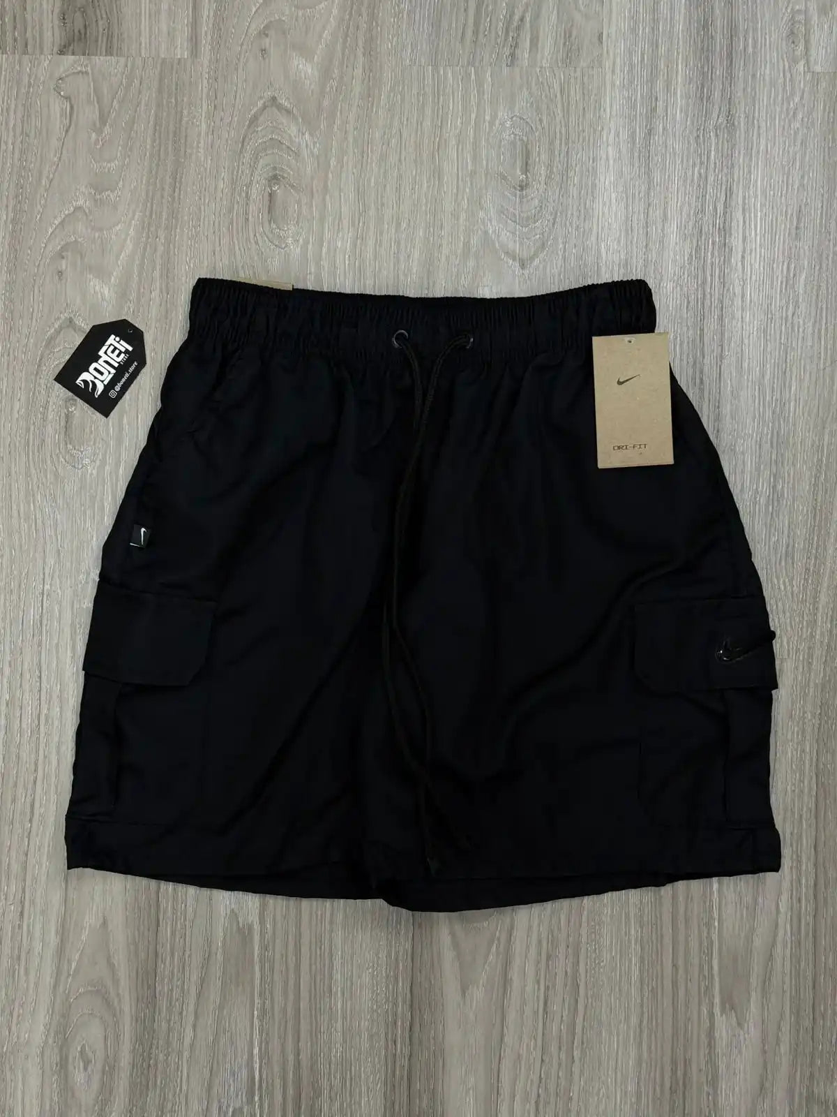 SHORTS TACTEL CARGO NK ESSENTIAL - PRETO