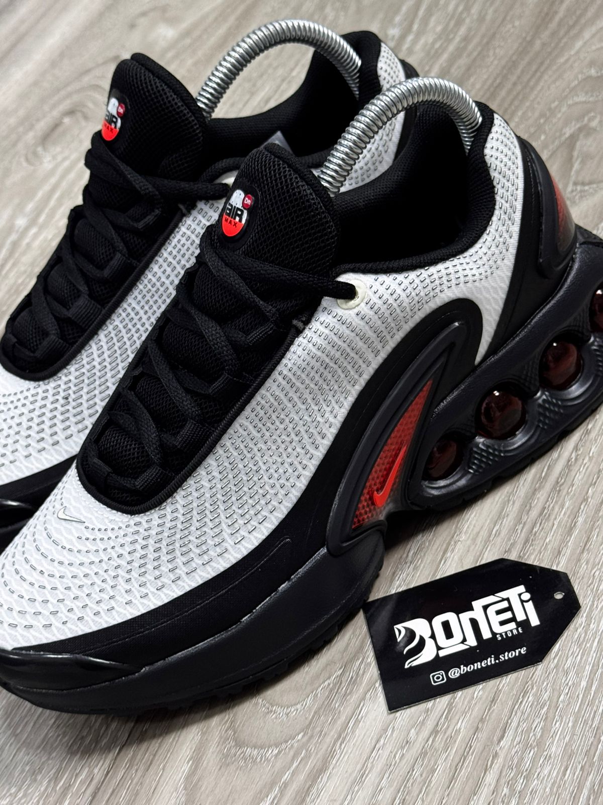 TÊNIS NK AIR MAX DN - BLACK WHITE RED