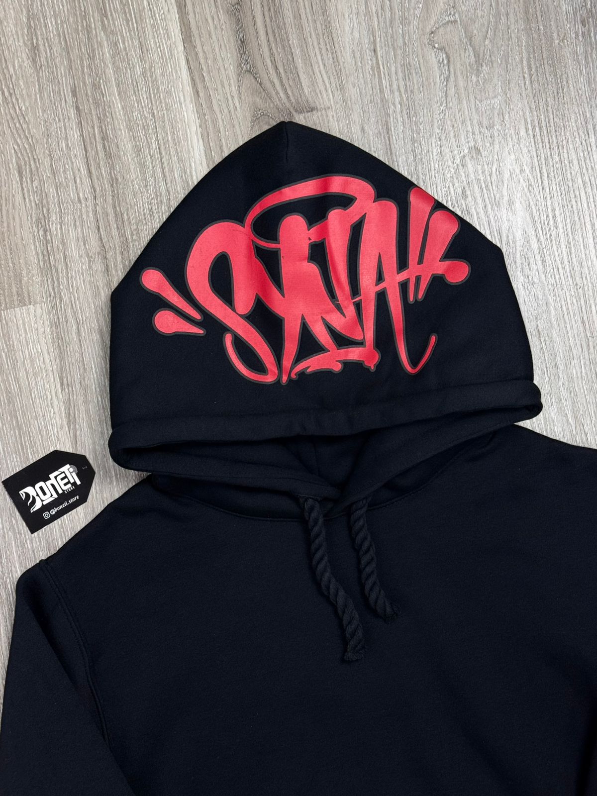 CONJUNTO SYNA WORLD WINTER MOLETOM - BLACK RED