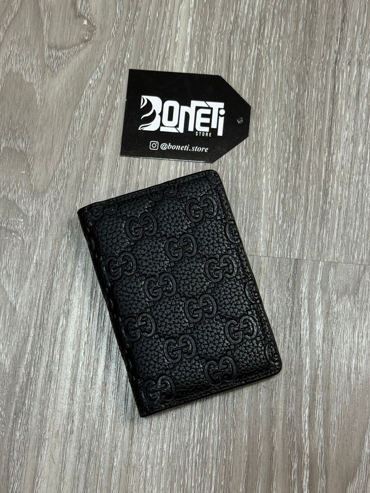 PORTA CARTÃO GC MONOGRAM - PRETO