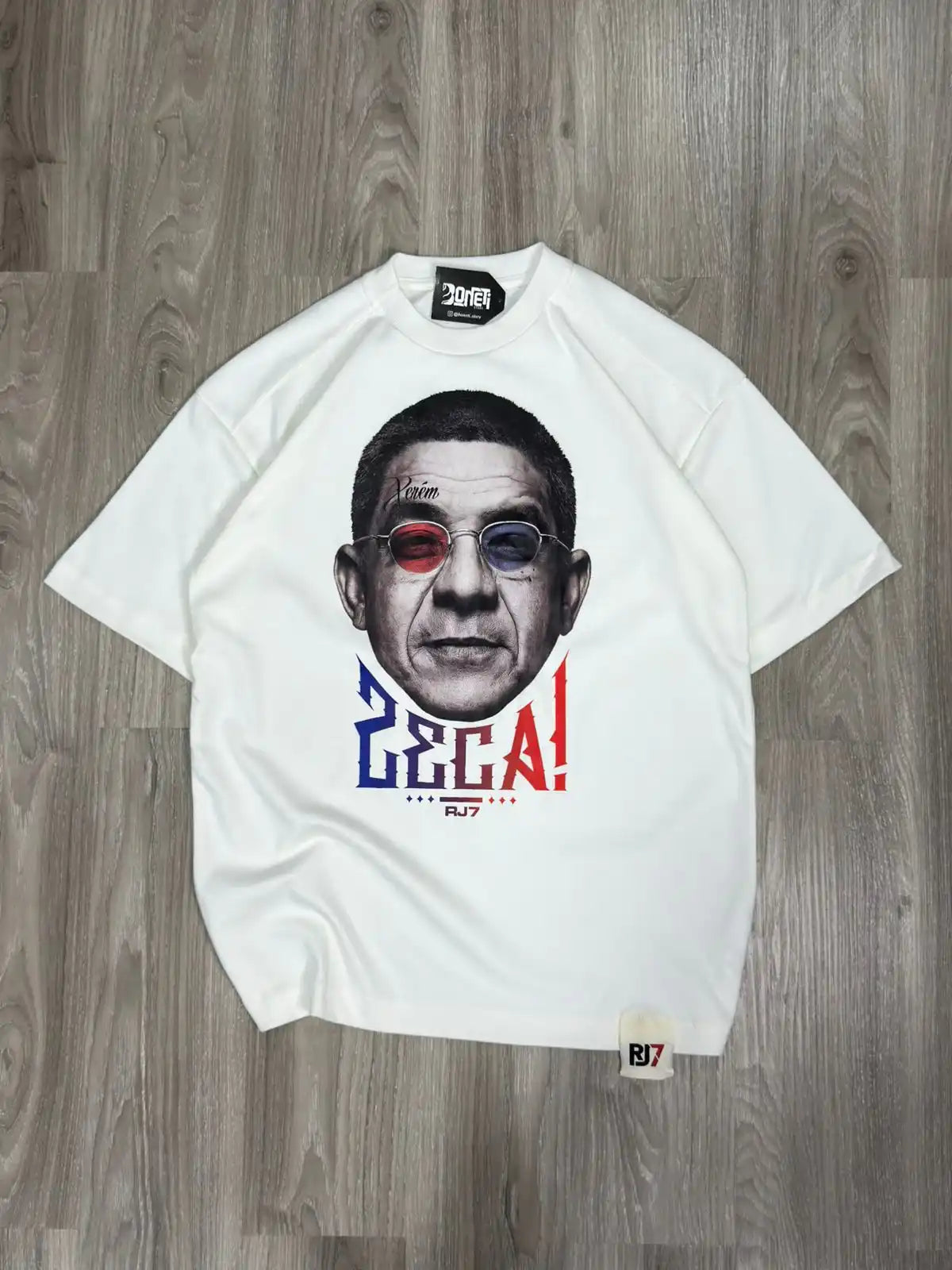 CAMISETA OVERSIZED RJ7 ZECA - OFFWHITE