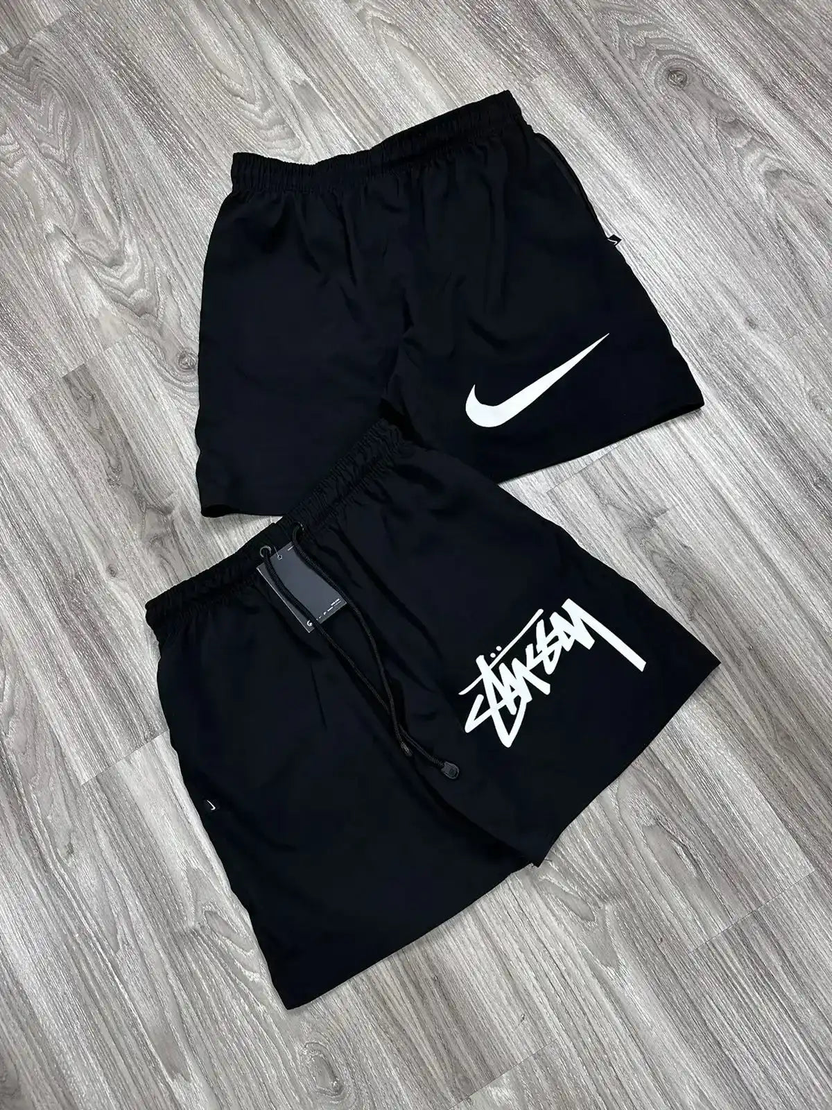 SHORTS TACTEL NK X STUSSY - PRETO