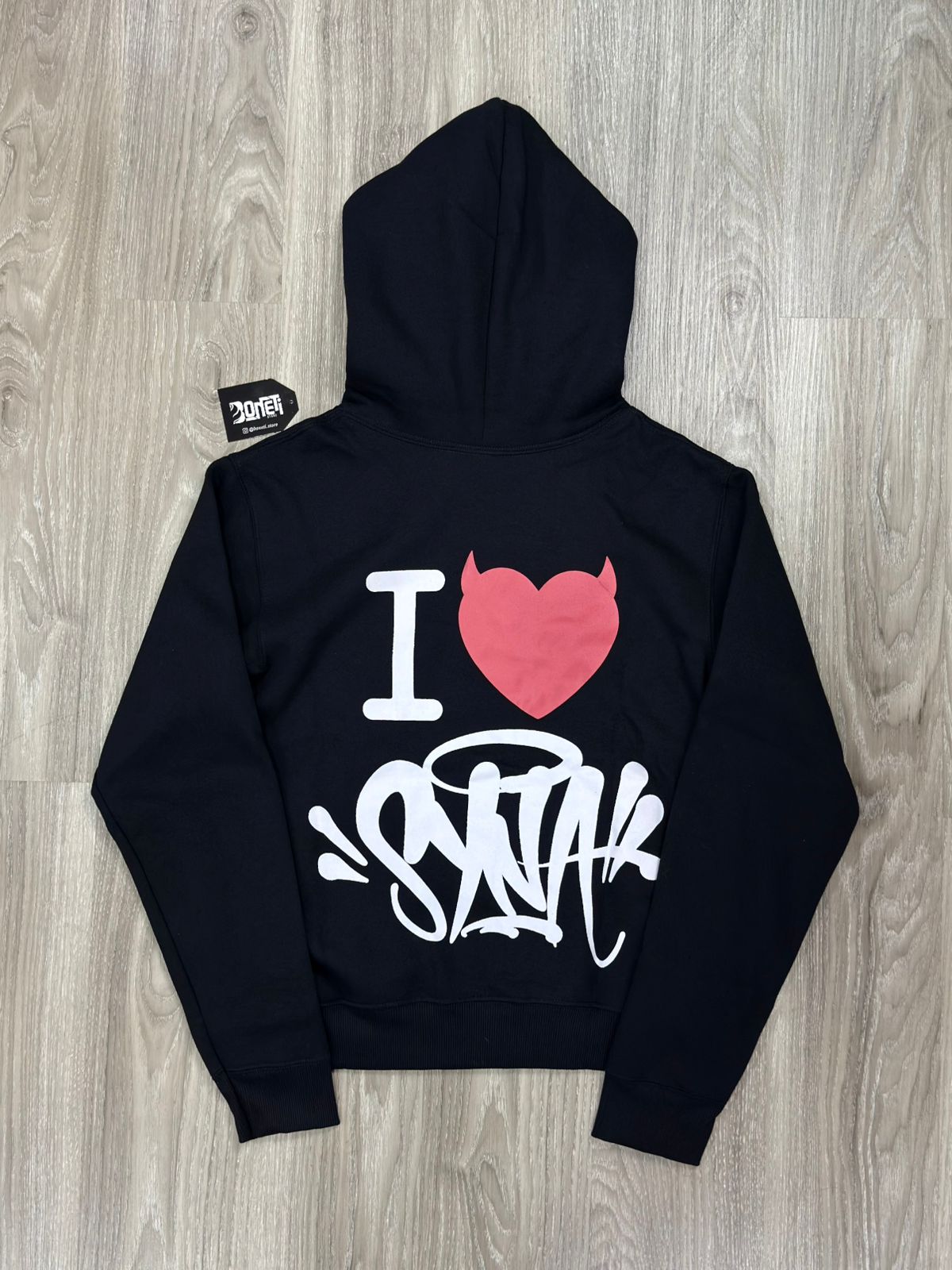 MOLETOM CANGURU SYNA I LOVE - PRETO