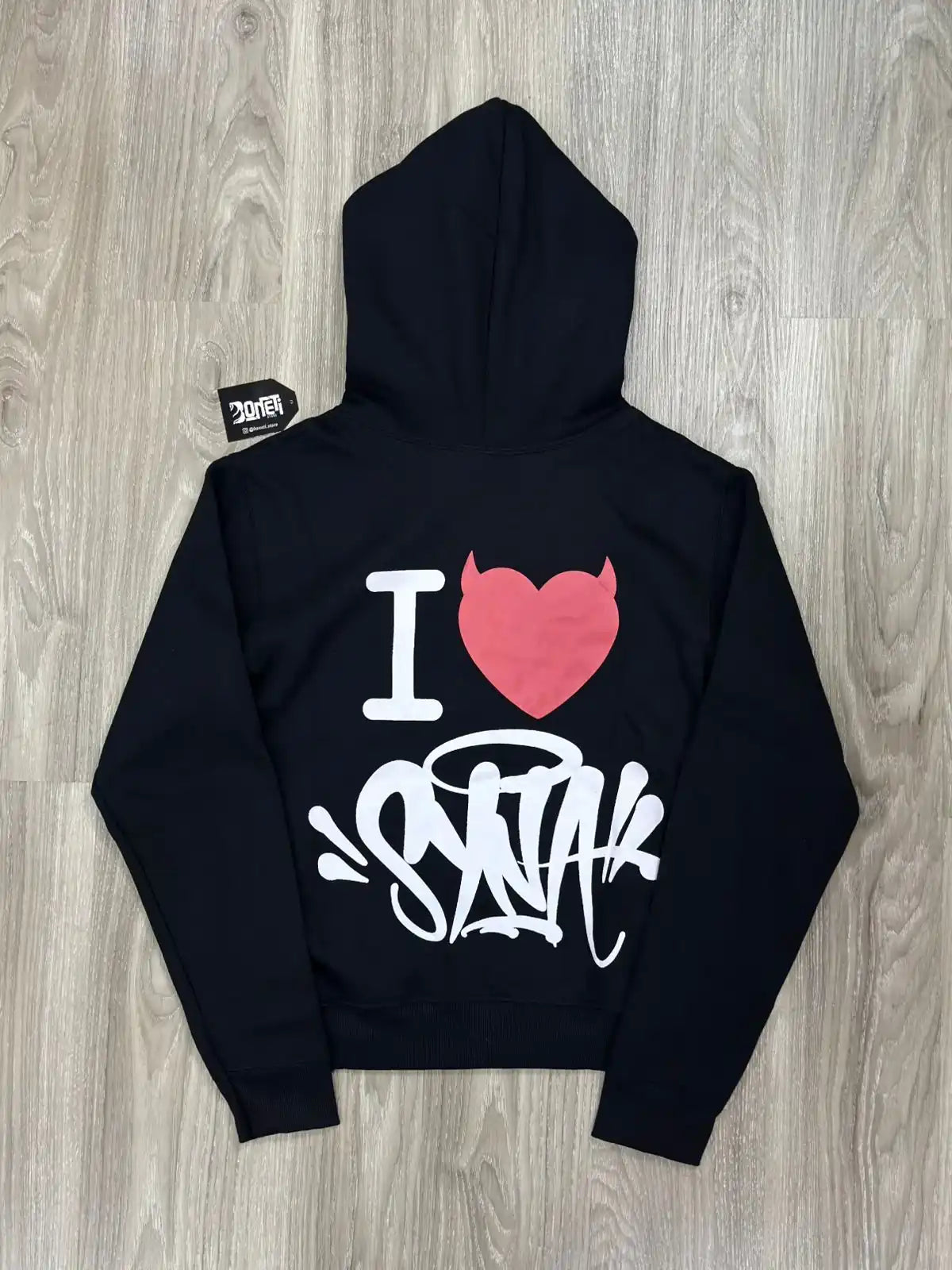 MOLETOM CANGURU SYNA I LOVE - PRETO