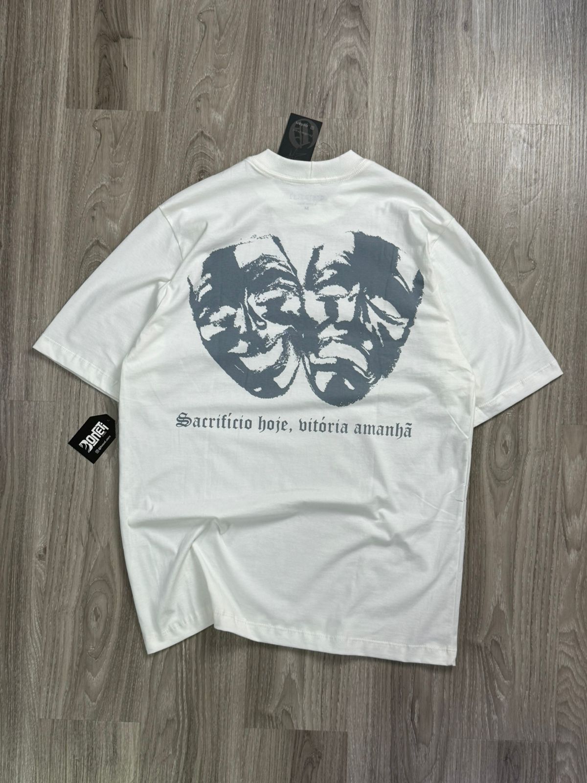 CAMISETA OVERSIZED OPLAN CRY NOW - OFFWHITE