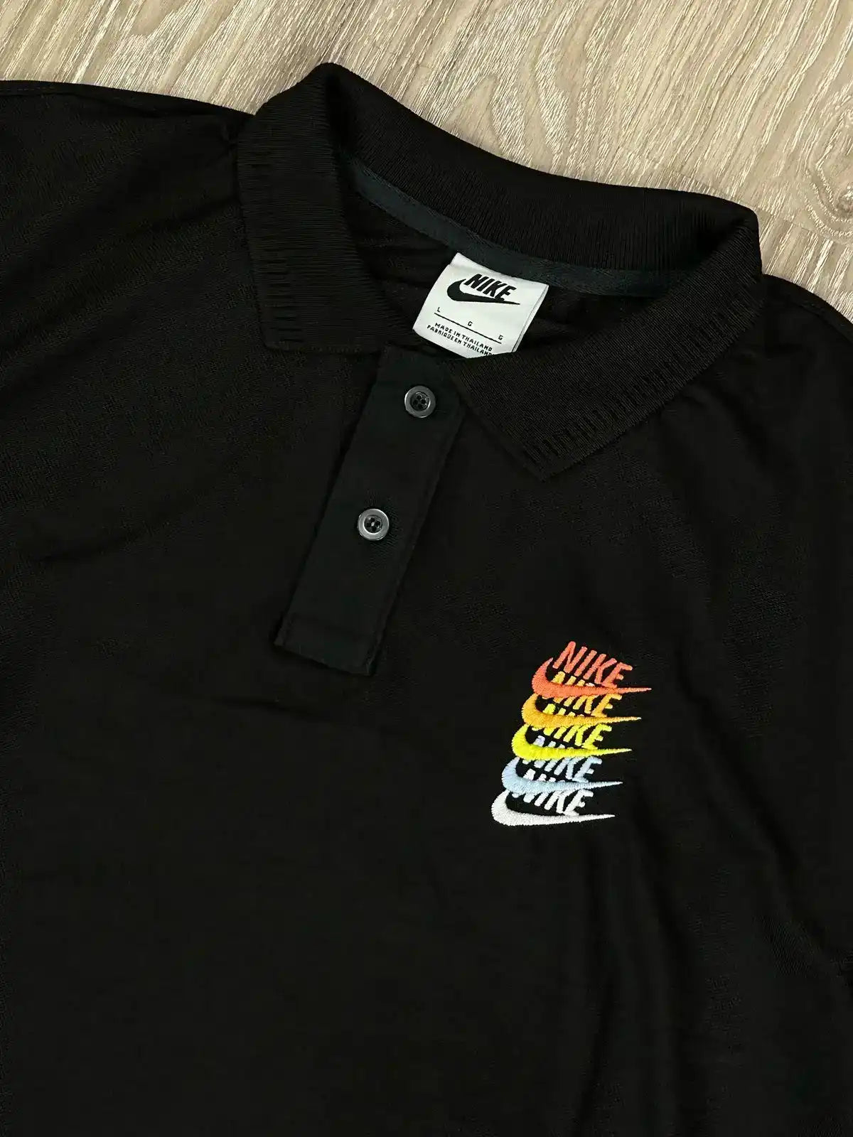 CAMISA POLO NK MULTI SWOOSH - PRETA