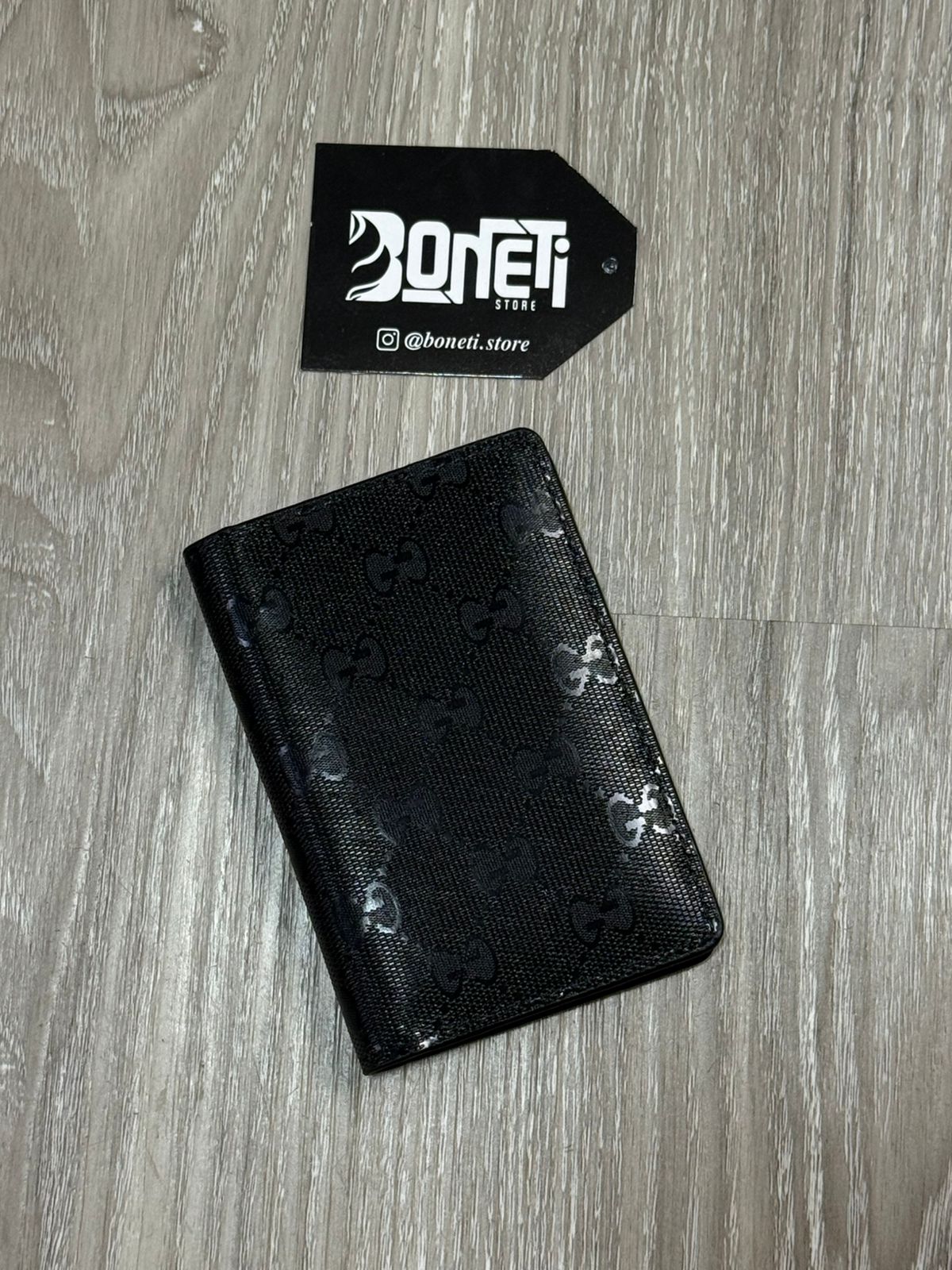 PORTA CARTÃO GC BRILHANTE - PRETO