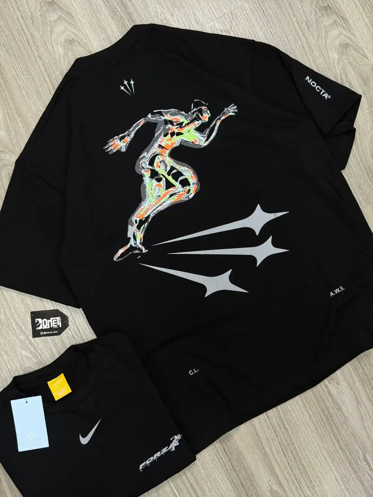 CAMISETA OVERSIZED NK X FORZA NOCTA - PRETA