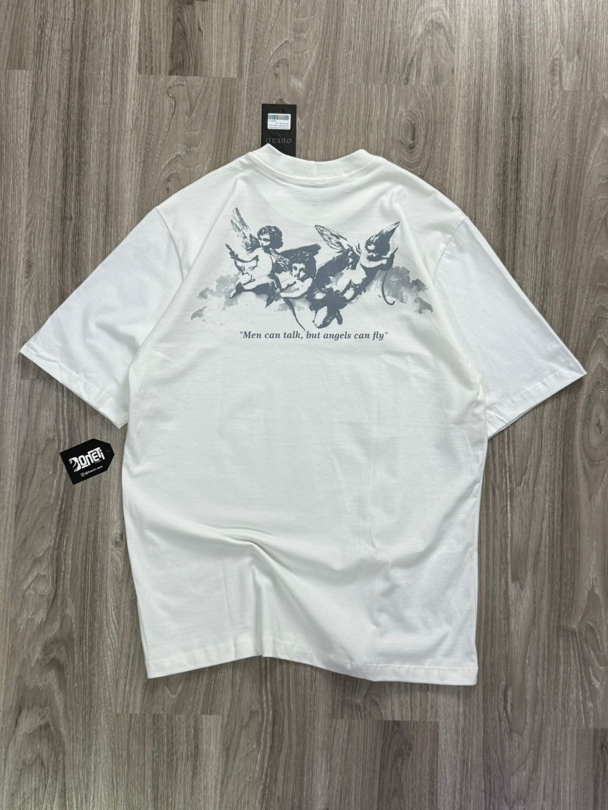 CAMISETA OVERSIZED OPLAN MEN CAN TALK - OFFWHITE