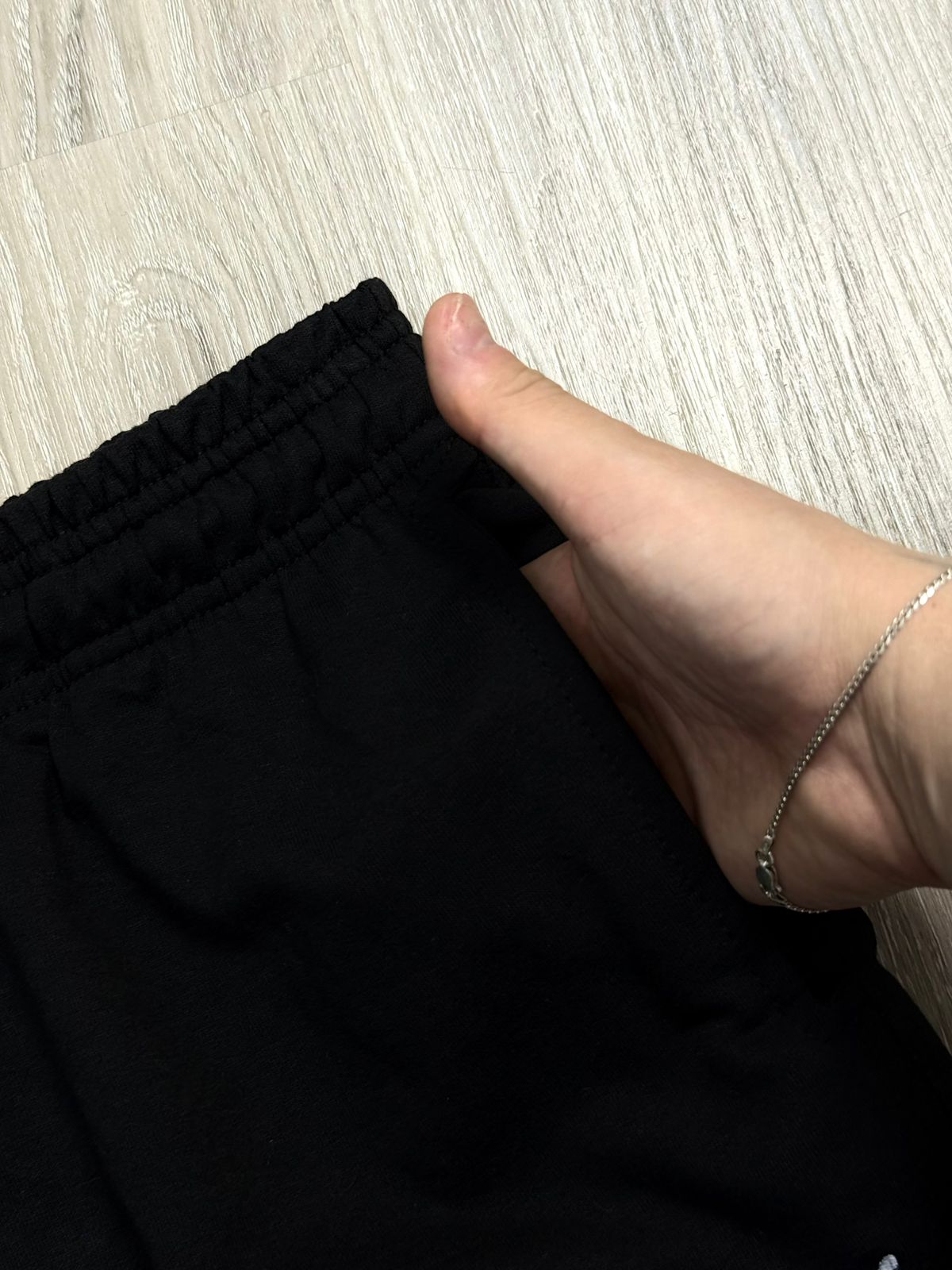 SHORTS MOLETOM PM MINI LOGO - PRETO