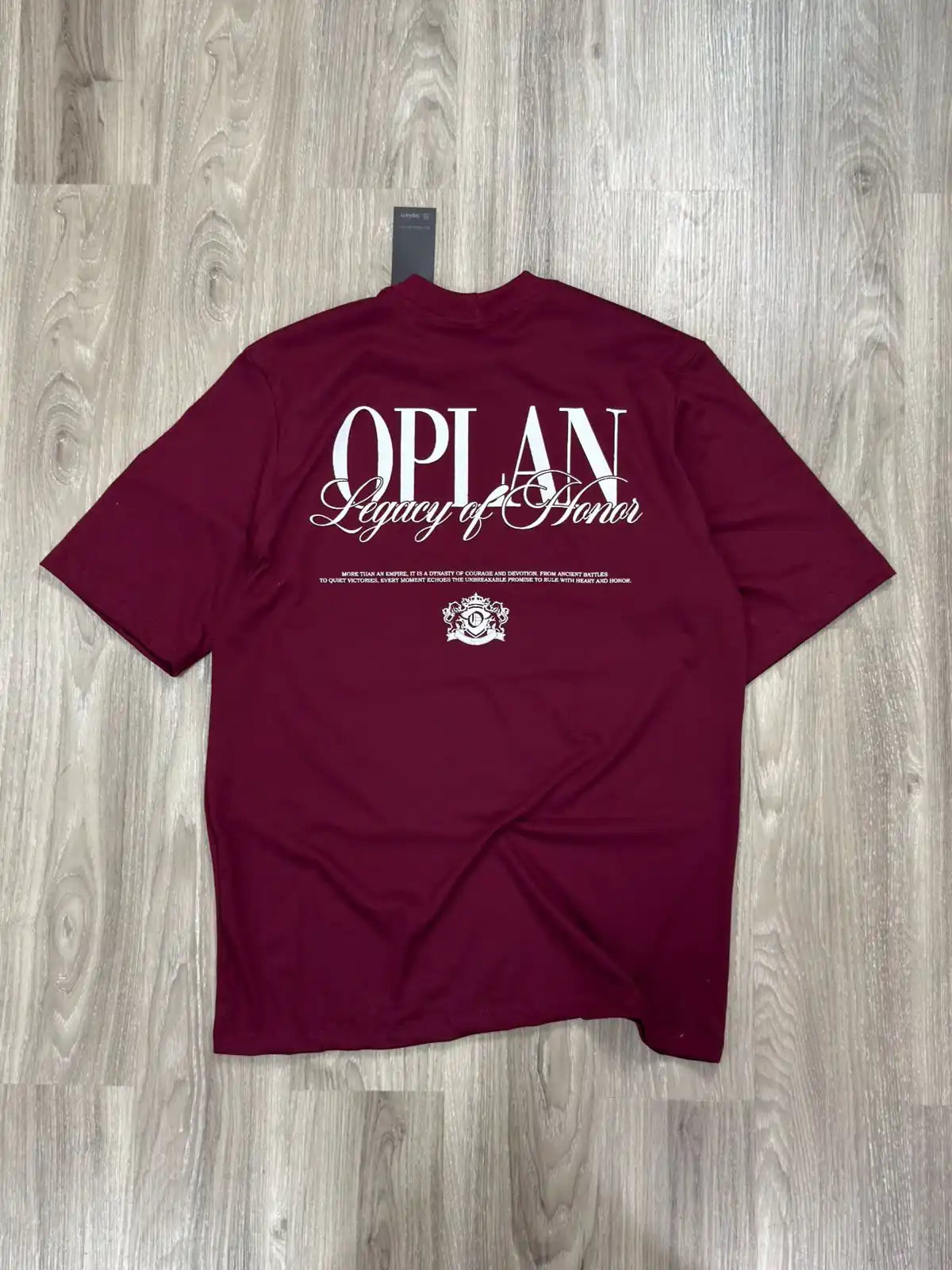 CAMISETA OVERSIZED OPLAN LEGACY - VINHO