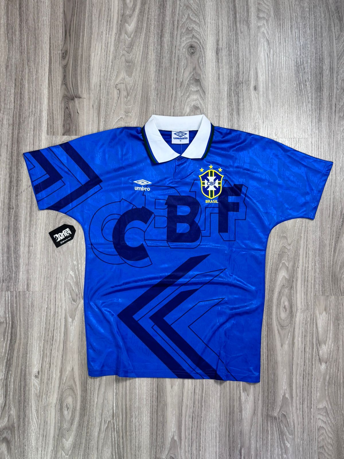 CAMISA RETRÔ BR 1994 TETRA - AZUL