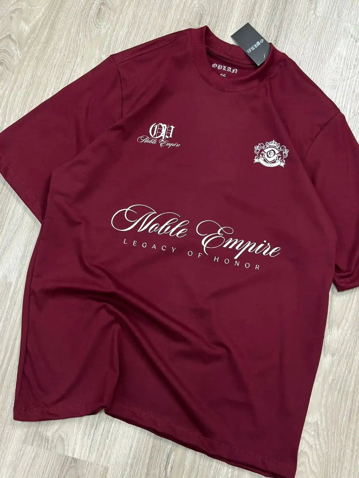 CAMISETA OVERSIZED OPLAN LEGACY - VINHO