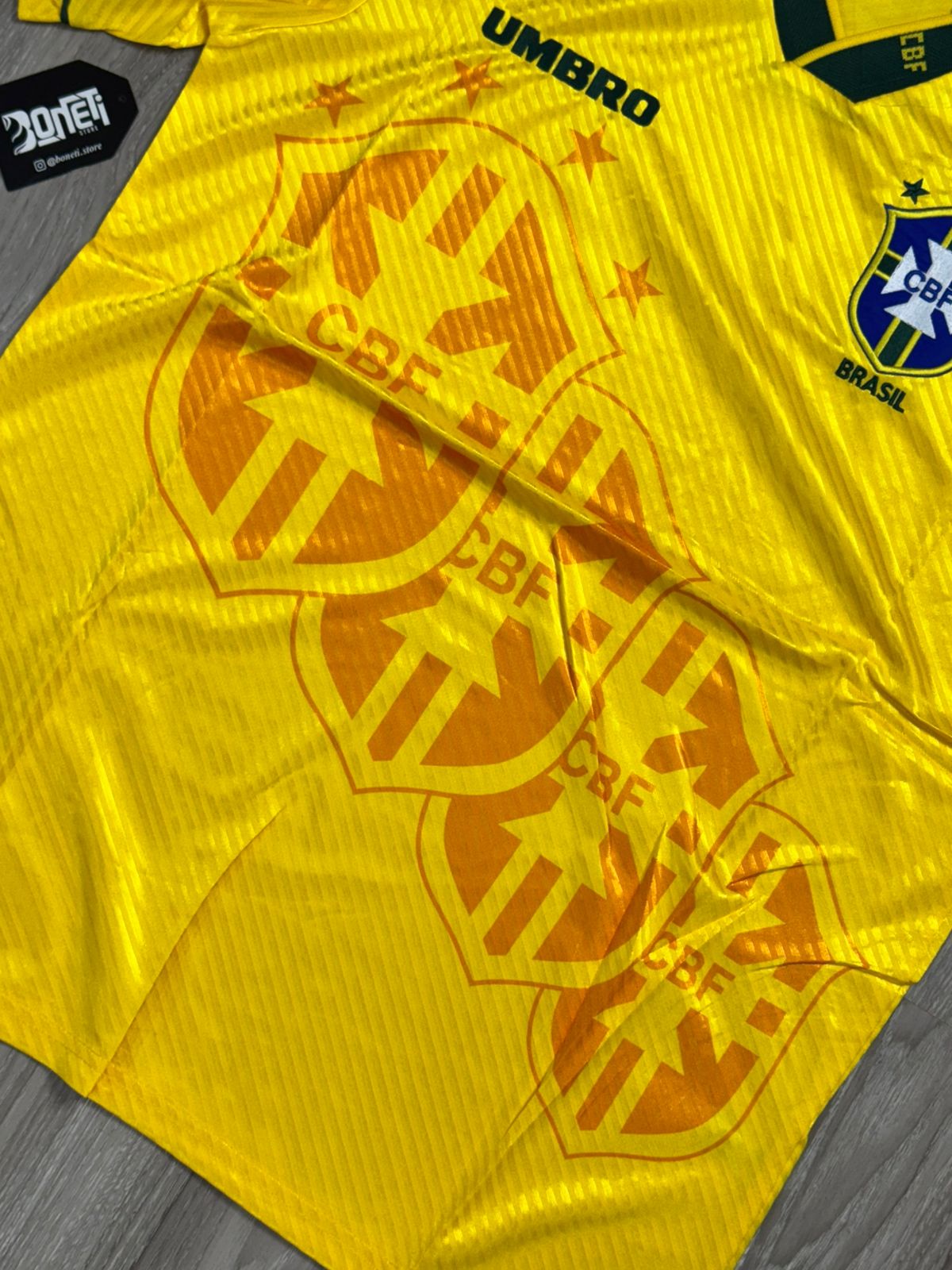 CAMISA RETRÔ BR 1994 TETRA - AMARELA