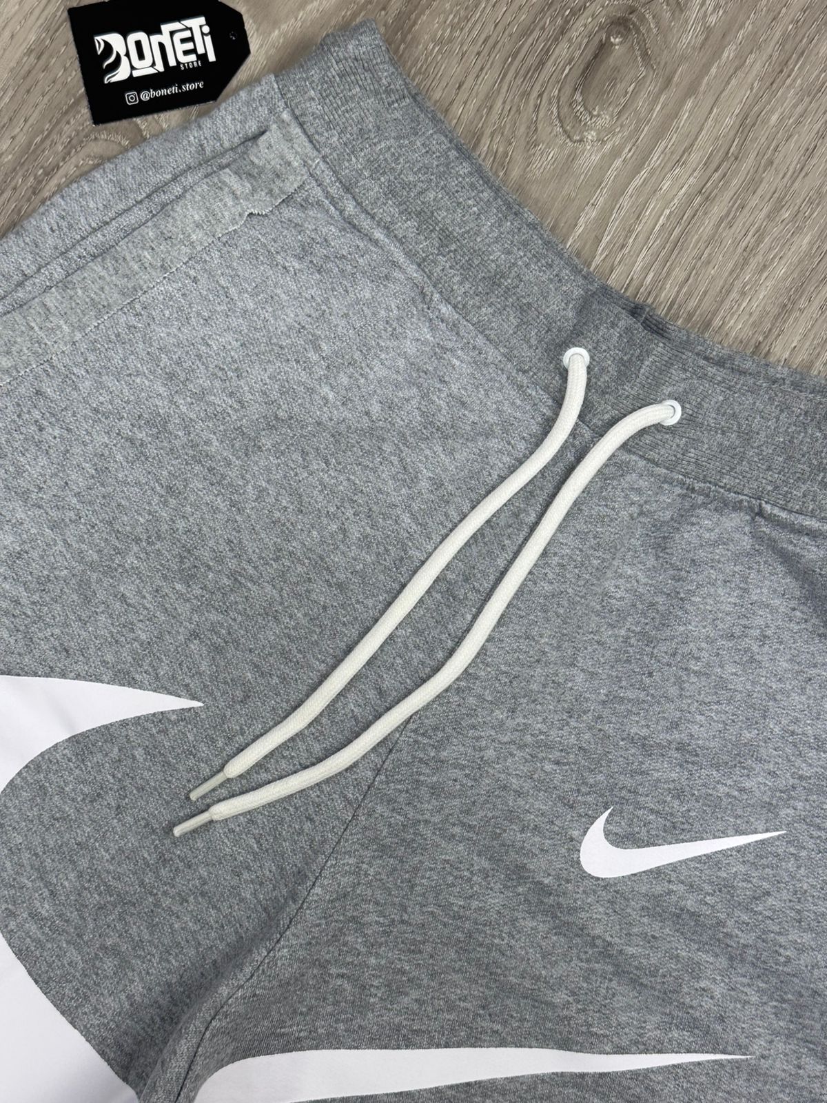 SHORTS MOLETOM NK MINI WITH BIG SWOOSH - CINZA