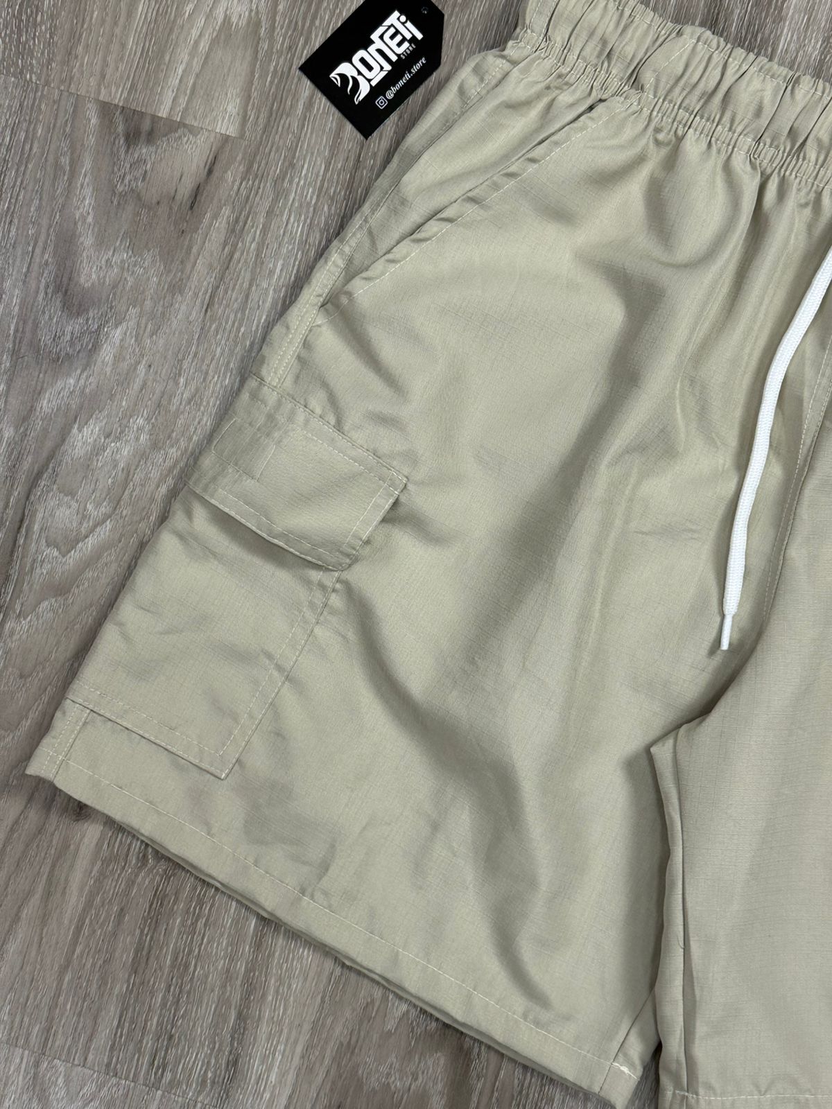 SHORTS RIP STOP CARGO NK CLUB - CREME