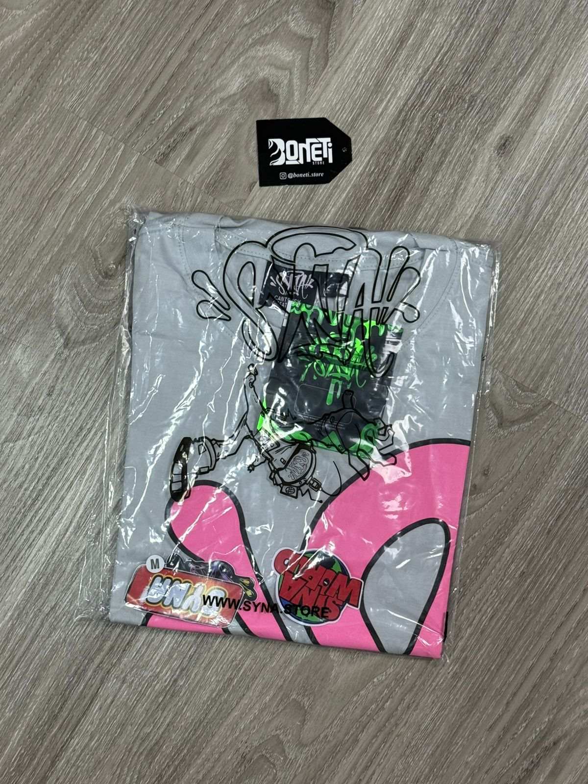 CAMISETA SYNA WORLD LOGO - GREY PINK