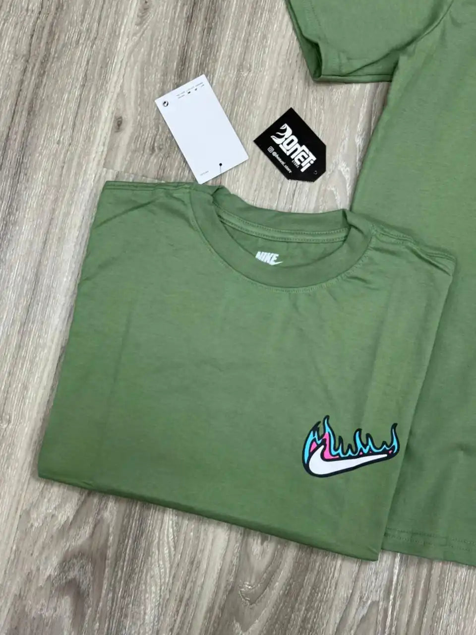CAMISETA NK MAX HEAT - VERDE MUSGO