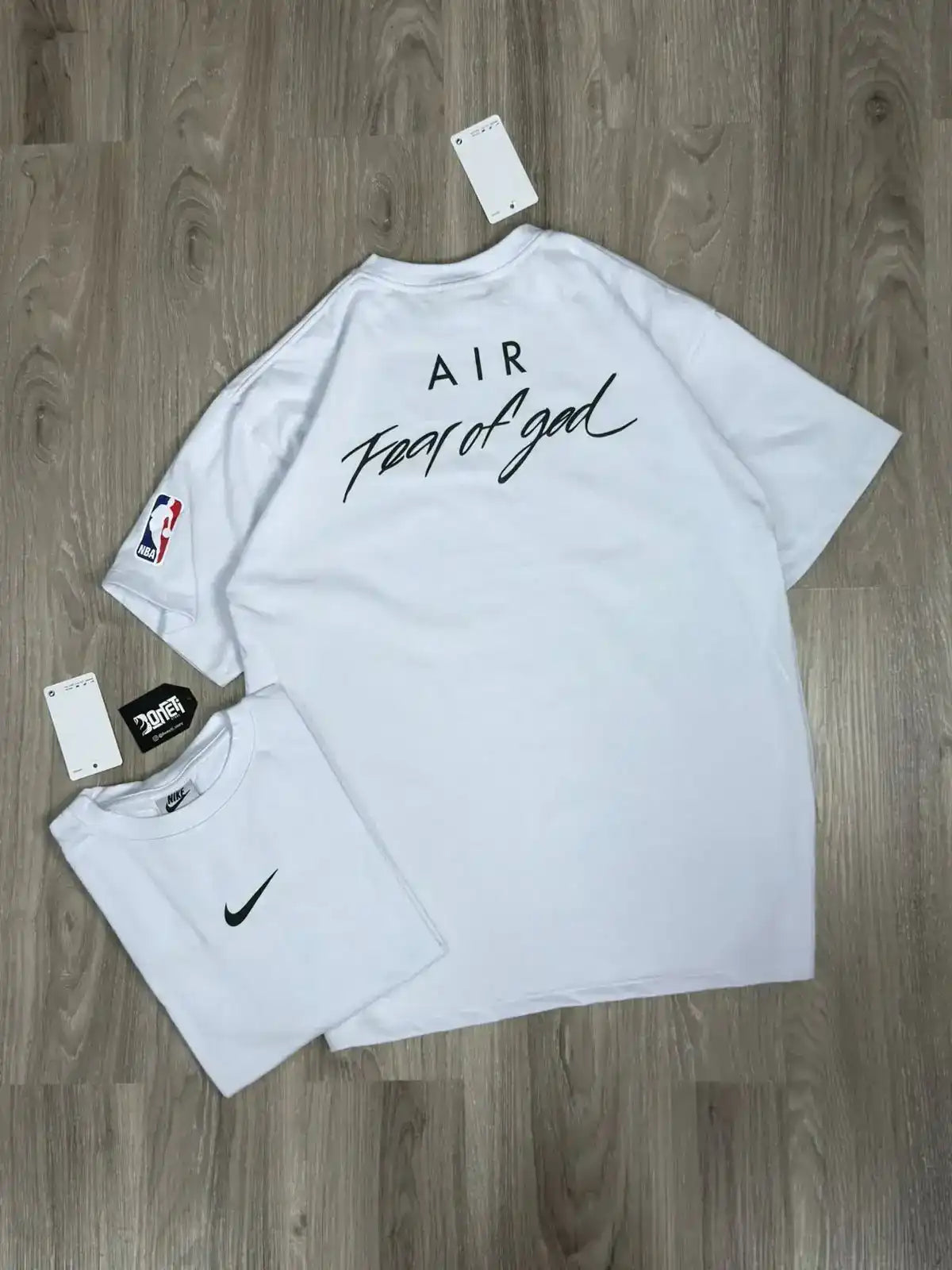 CAMISETA OVERSIZED NK FEAR OF GOD - BRANCA