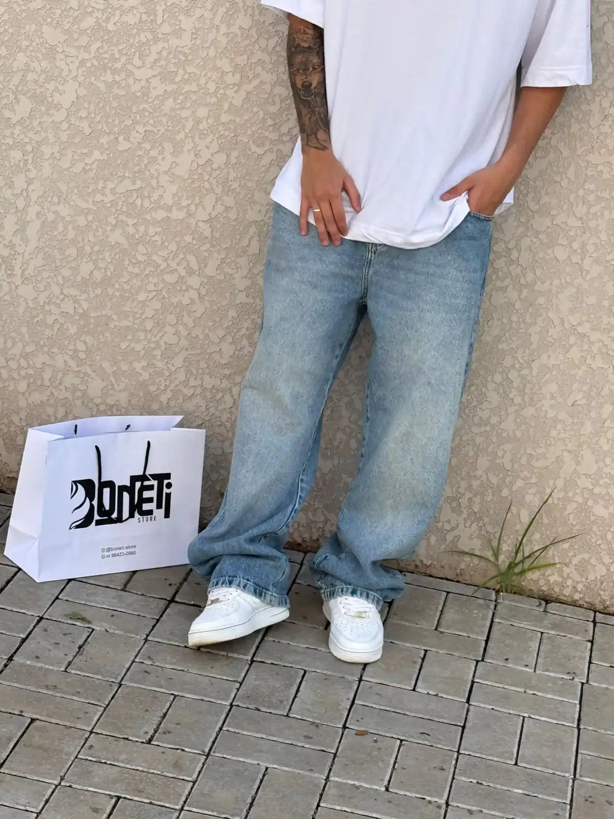 CALÇA JEANS RETA CLARA DC - 072