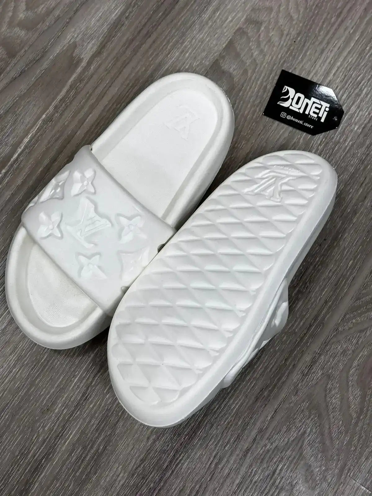 CHINELO SLIDE LV - BRANCO