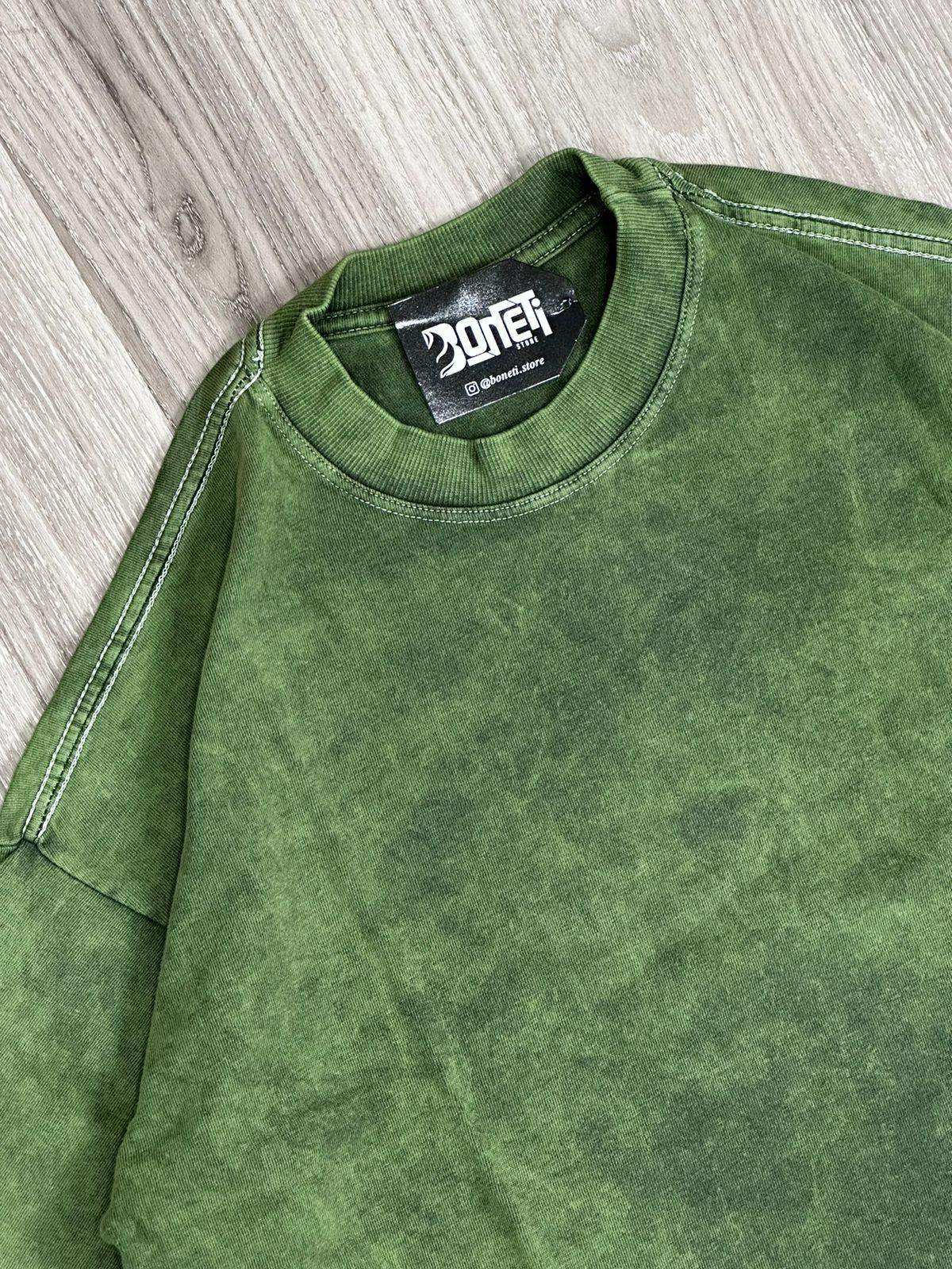 CAMISETA OVERSIZED LISA ESTONADA - VERDE