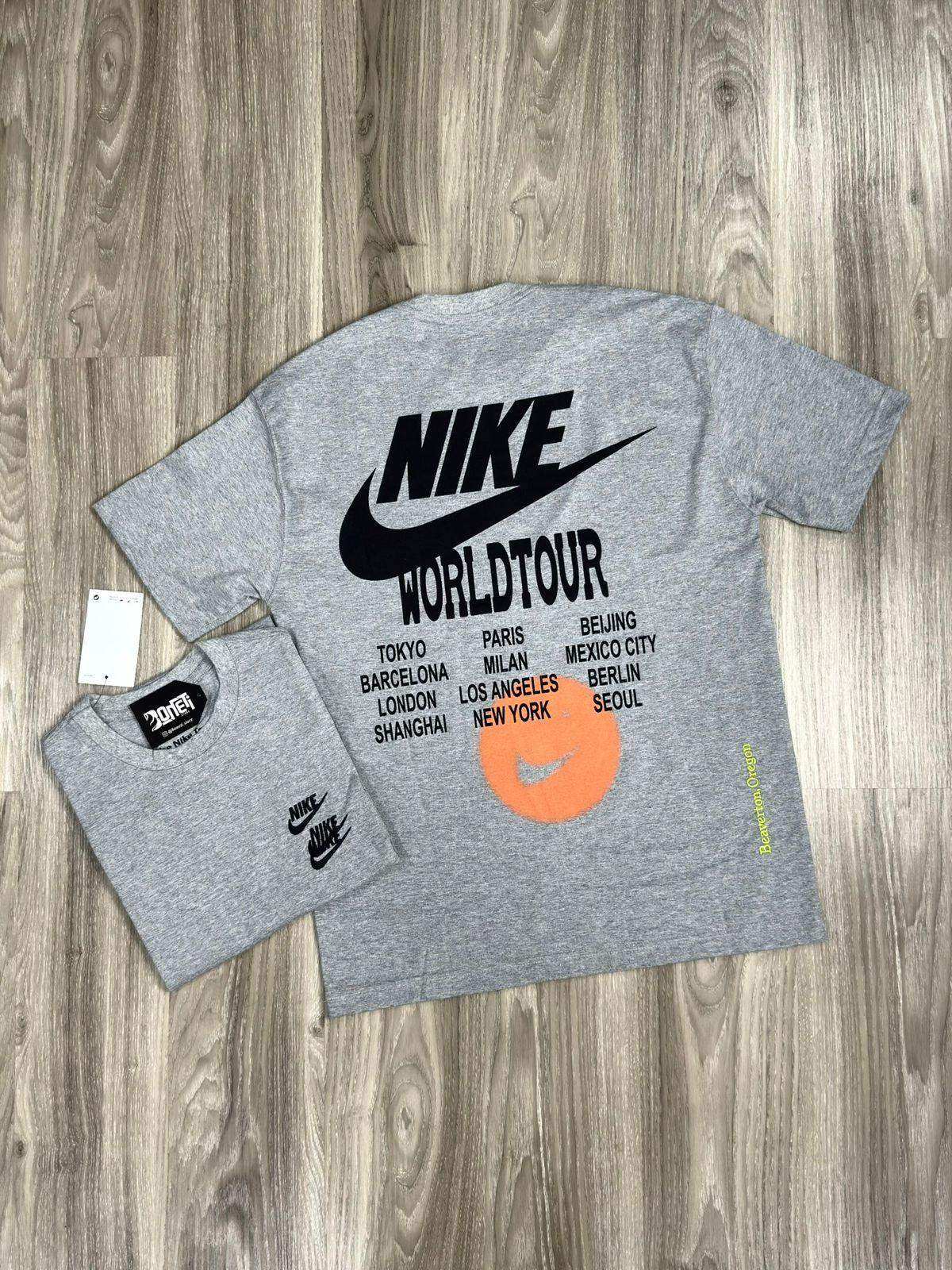 CAMISETA NK WORLD TOUR - CINZA