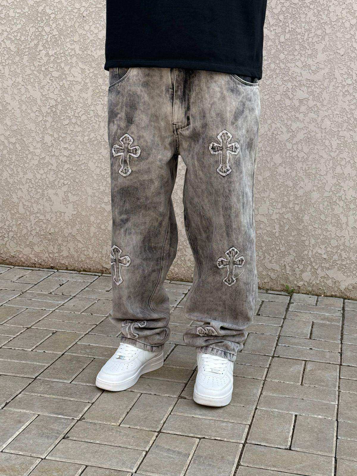 CALÇA JEANS RETA ESTONADA CRUZ JAY JONES - 8207